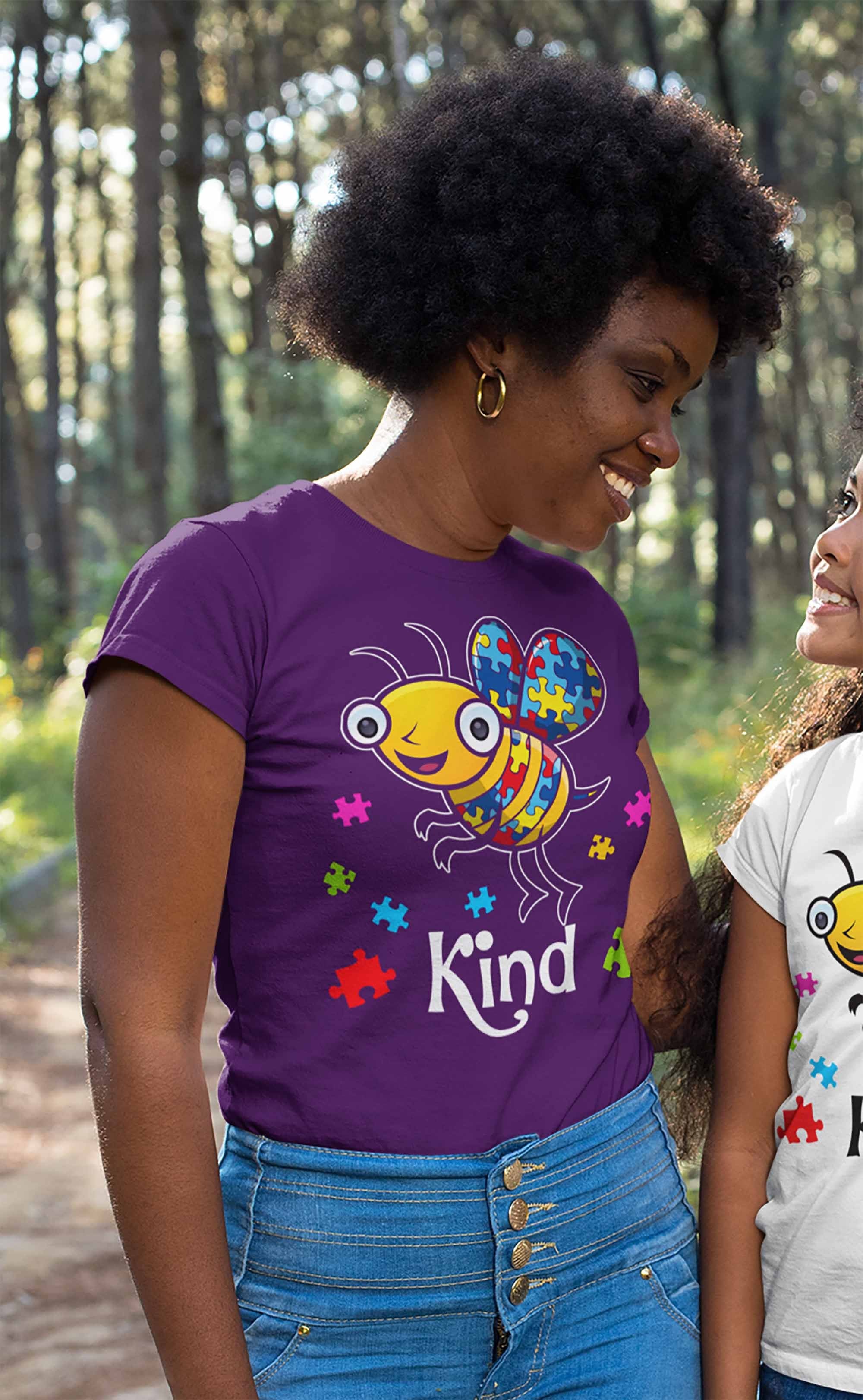 Women's Autism Shirt Bee Kind Autism T Shirt Be Kind Shirt Cute | Shirts By Sarah