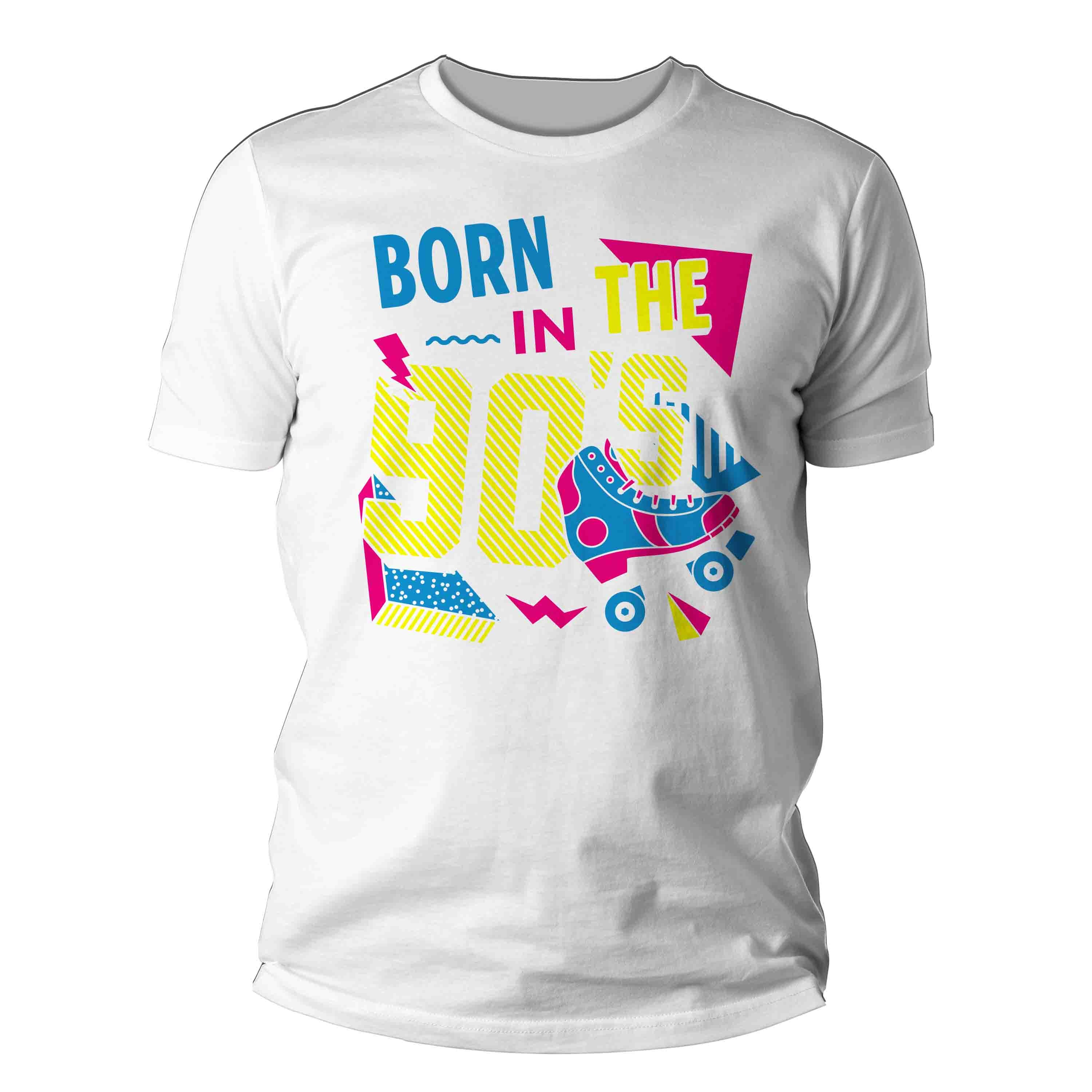 Men's Funny Birthday T Shirt Born In The 90's Shirt Fun Gift Grunge Bday Gift Soft Tee 30-is