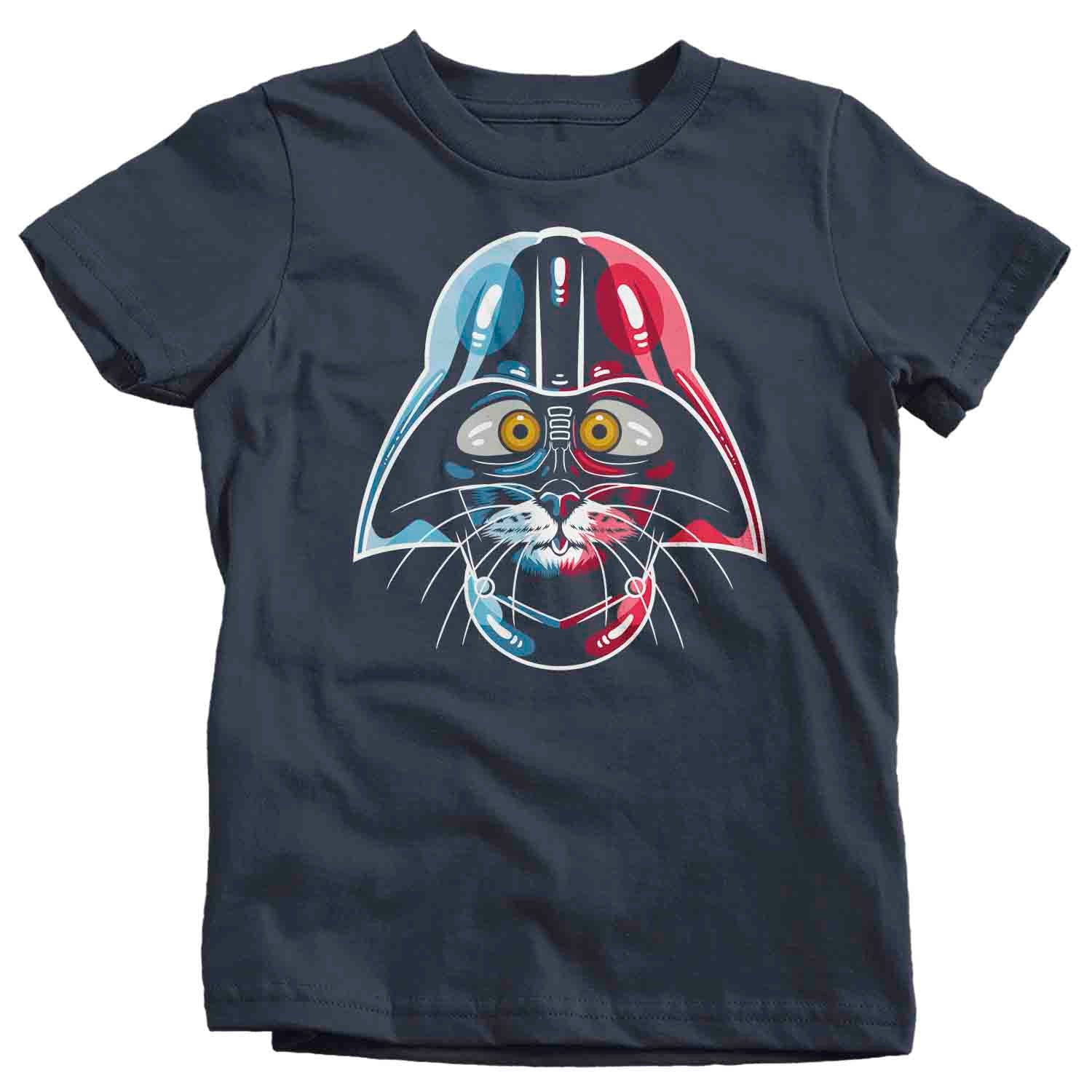 Kids Funny Cat Shirt Cat Wars T Shirt Cat Helmet Shirt Kitty Gift Cat Lover Hipster Geek Graphic Tee