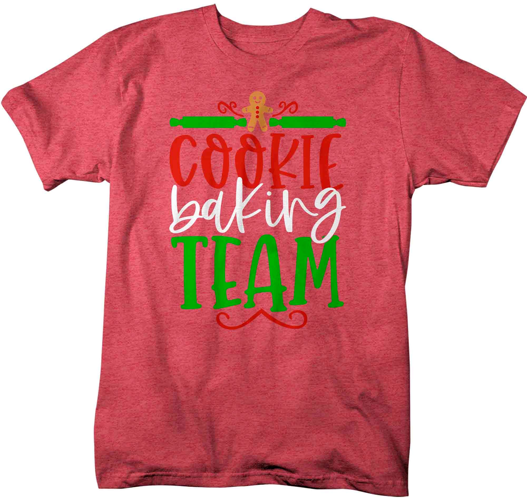 Men's Christmas T Shirt Cookie Baking Team Matching Xmas TShirts Holiday Shirts Thanksgiving Bak