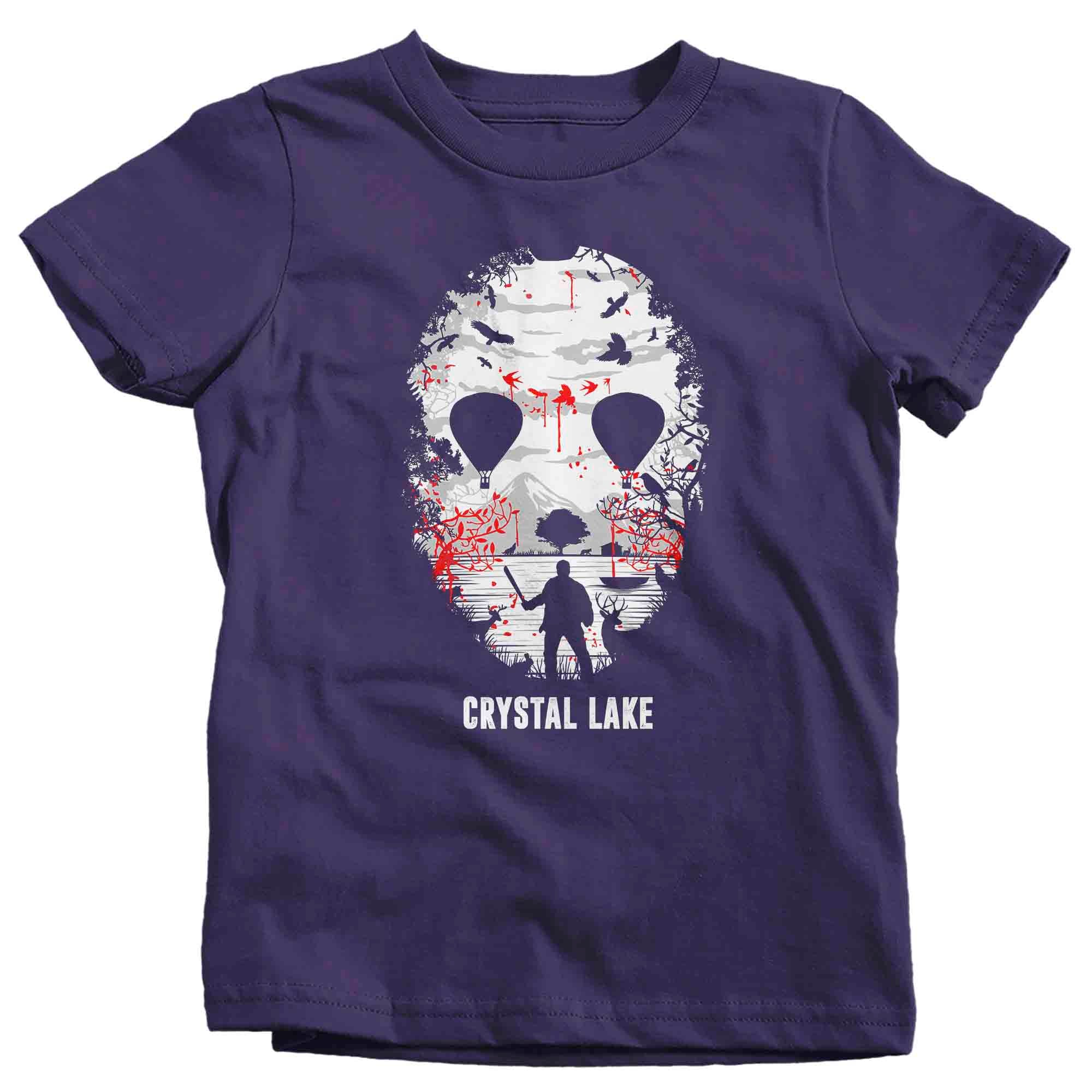 Kids Crystal Lake Shirt Forest T Shirt Graphic Tee Horror Gift H
