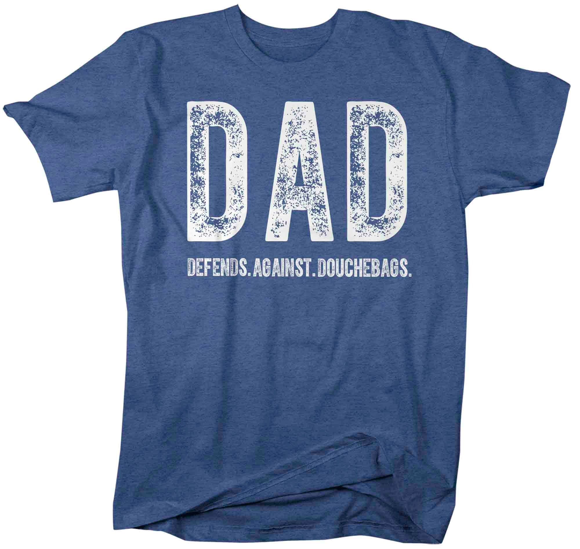 Men's Funny Dad Shirt Defense Against Douchebags Tee Hilarious Shirt Father's Day Gift Idea 