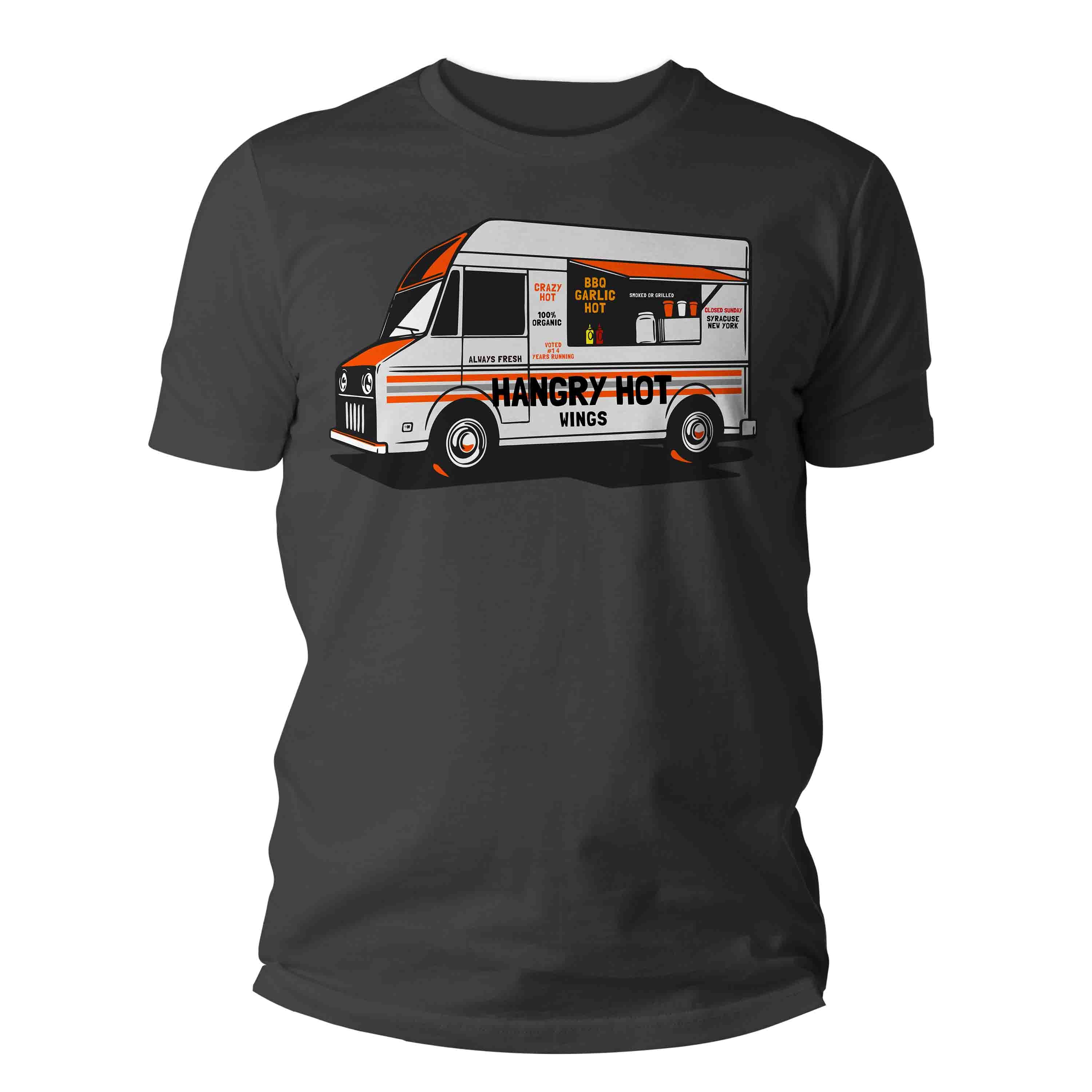 Men's Personalized Food Truck Shirt Custom Restaurant T Shirt Cook Chef Wings Burgers Gift For H