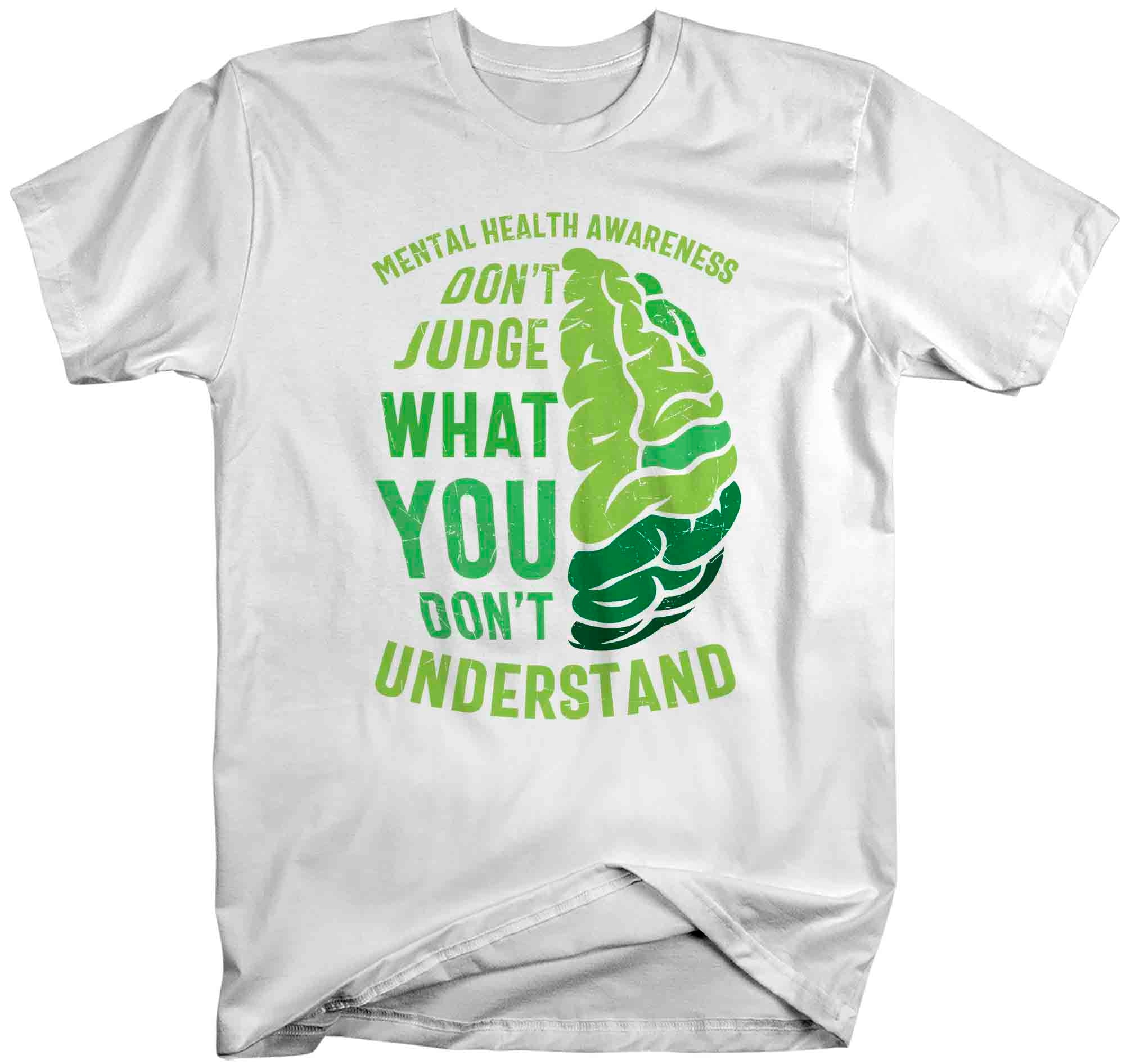 Men's Mental Health T Shirt Green Awareness Shirt Don't 