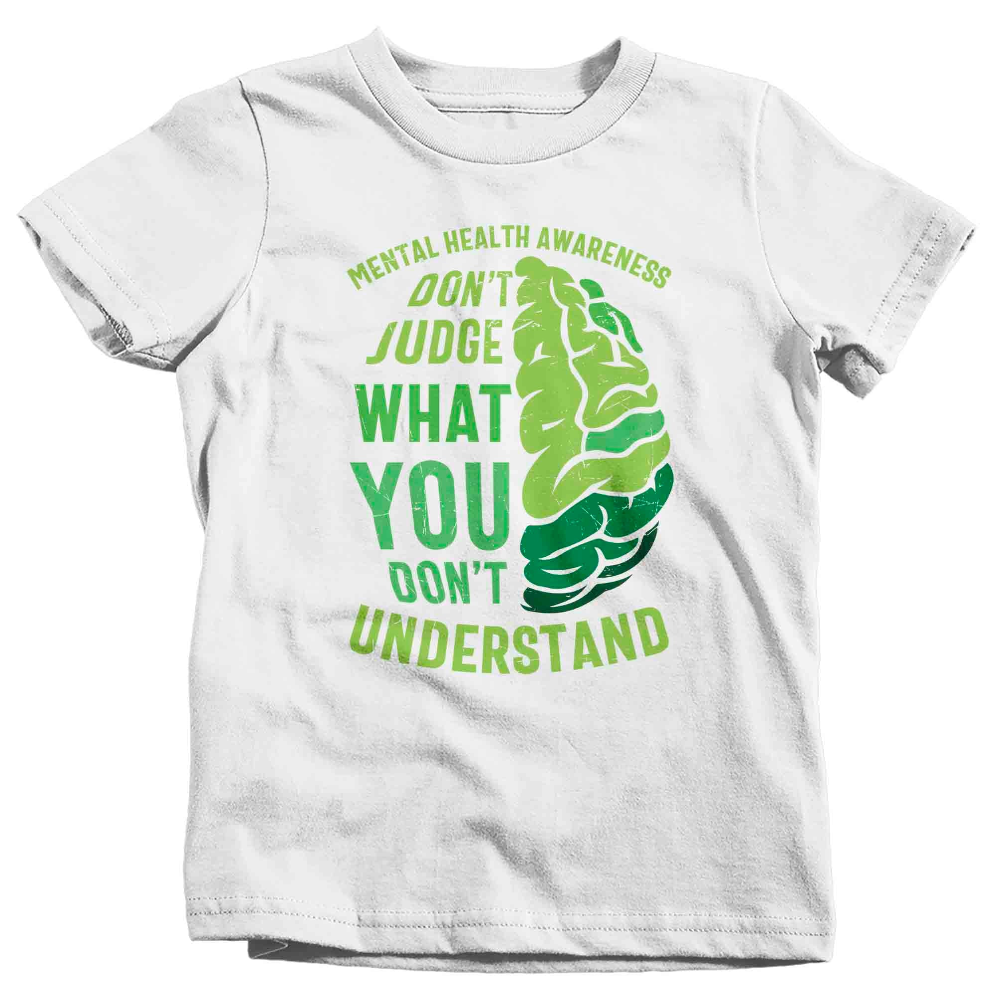 Kids Mental Health T Shirt Green Awareness Shirt Don't 