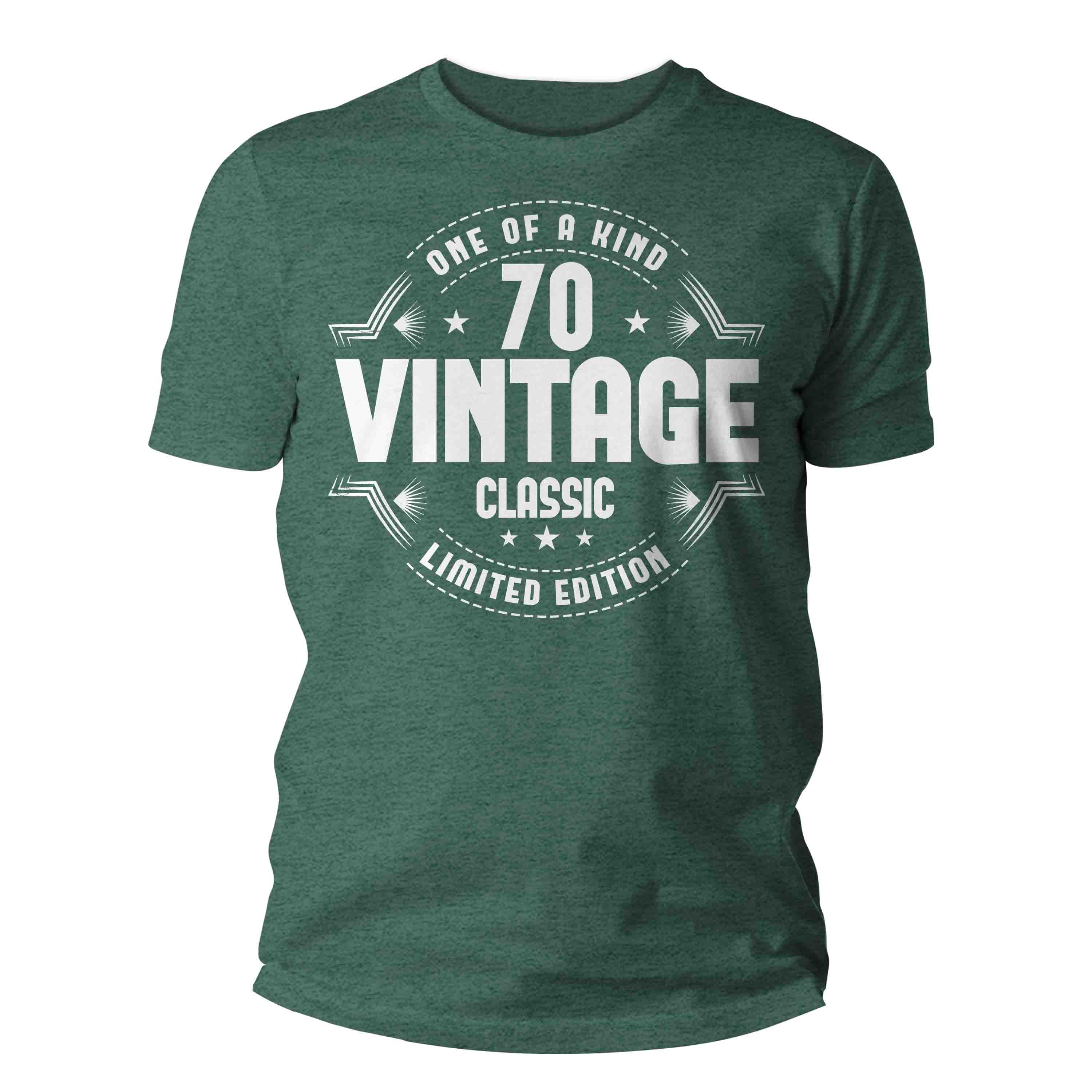 Men's 70th Birthday Shirt 70 Vintage Classic Retro T-Shirt Gift Idea 70th Birthday Shirts Vintag