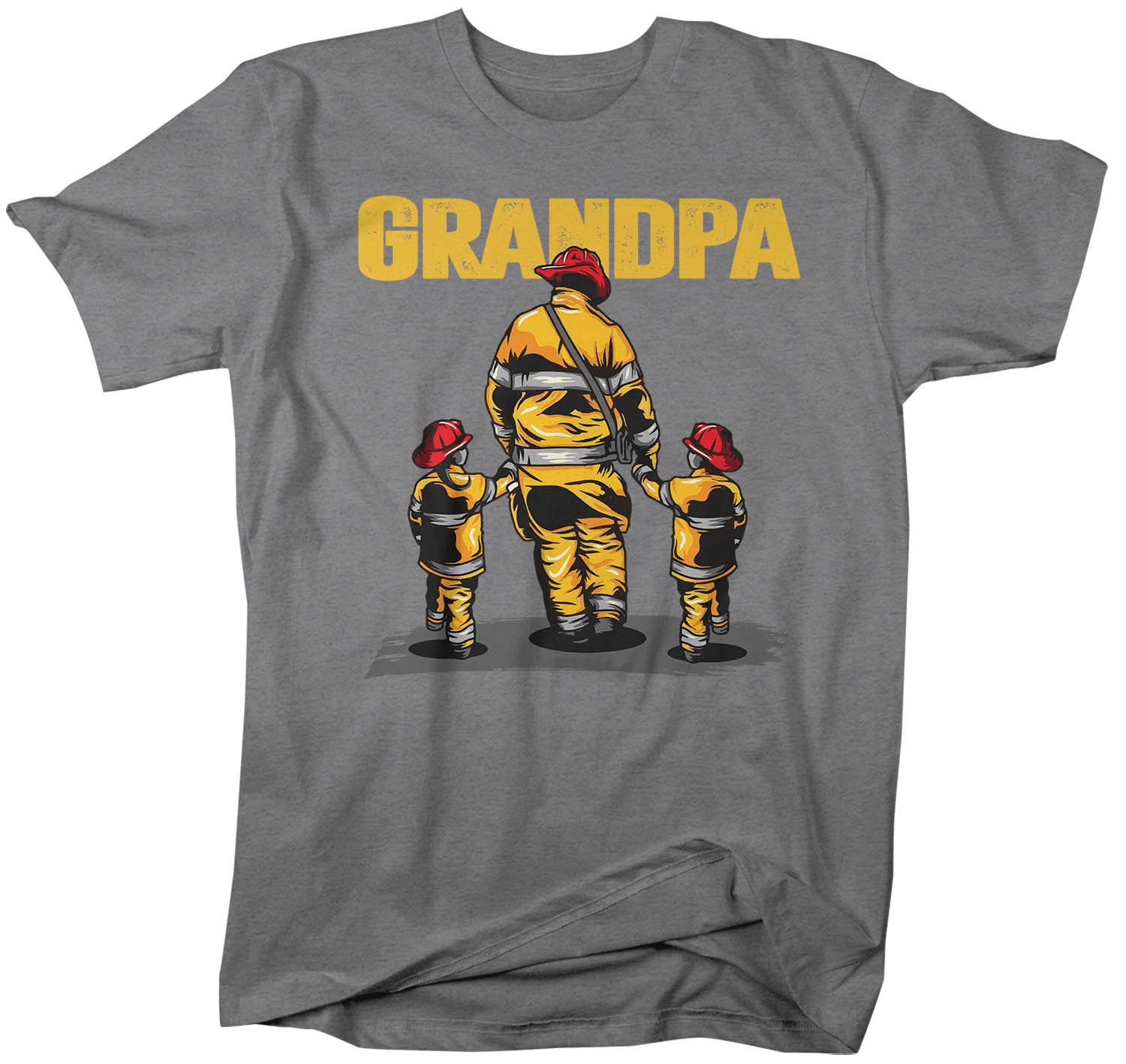 Men's Firefighter Grandpa Shirt Fire Fighter T Shirt Fireman Gift Idea Firefighter Gift Father&#