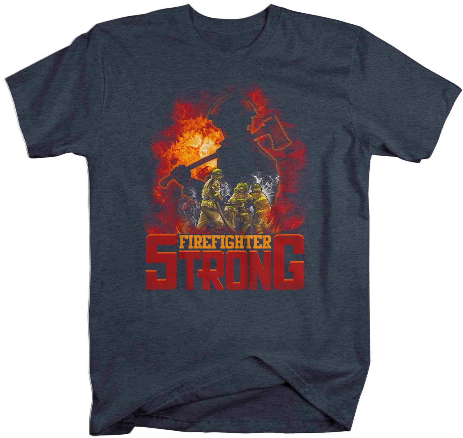 Men's Firefighter Shirt Firefighter Strong T Shirt Fireman Gift Idea Firefighter Gift Father'