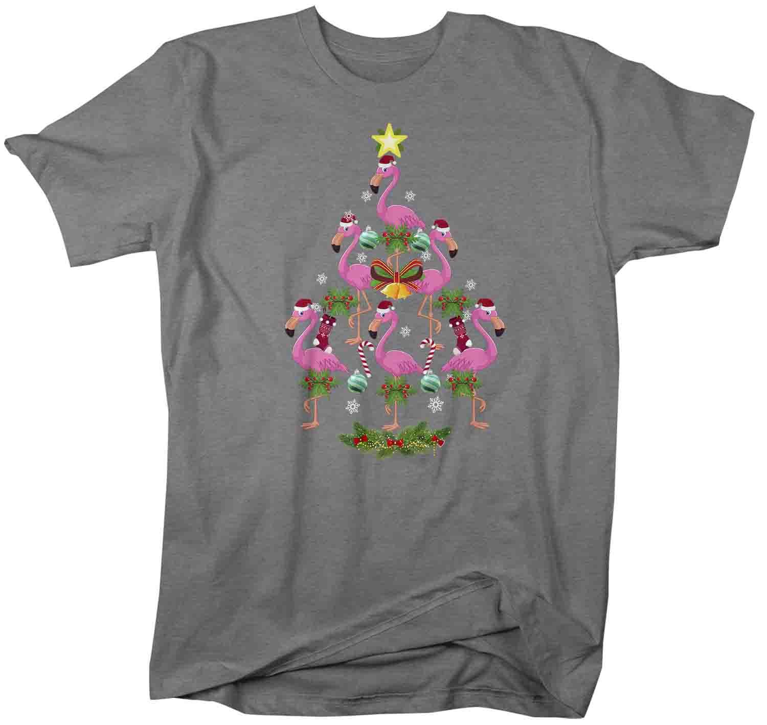 mens christmas flamingo shirt