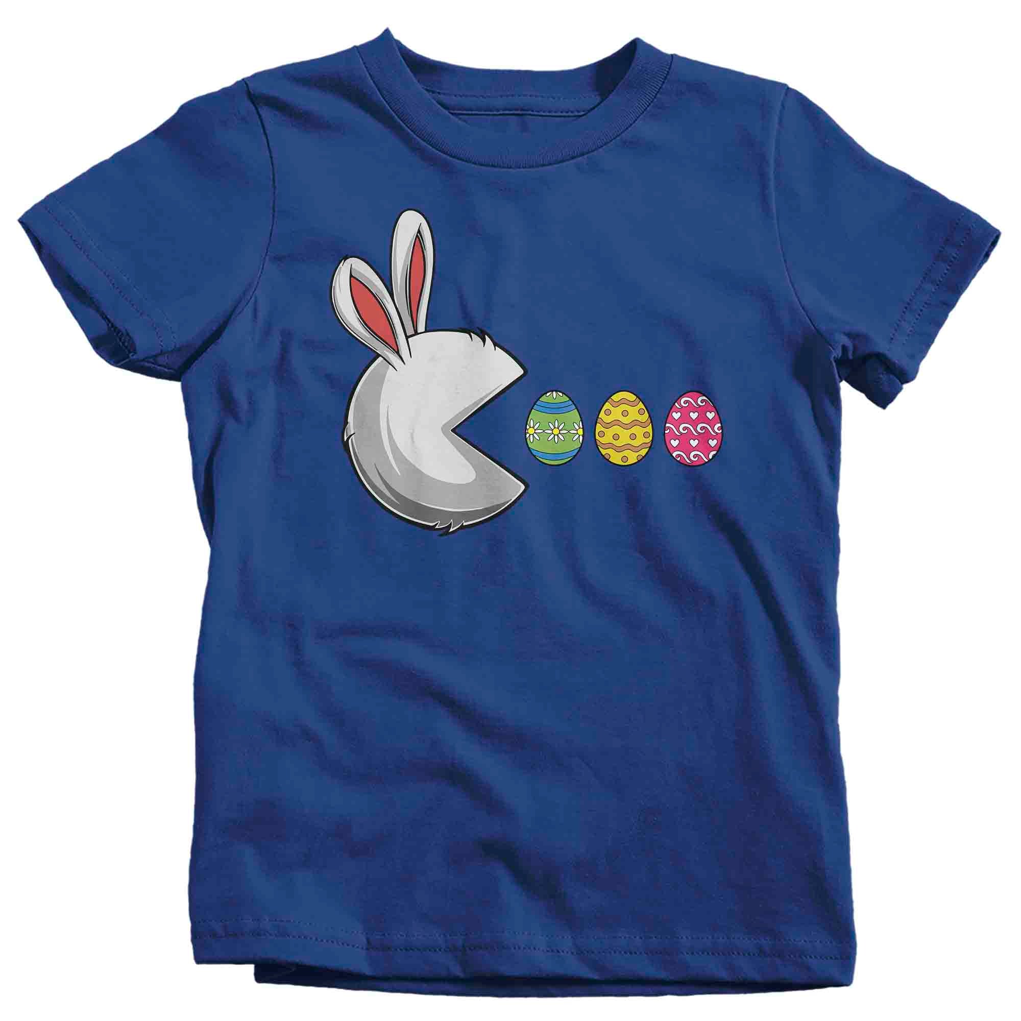 Kids Funny Easter Shirt Easter Bunny Eggs T Shirt Egg Hunter Tsh