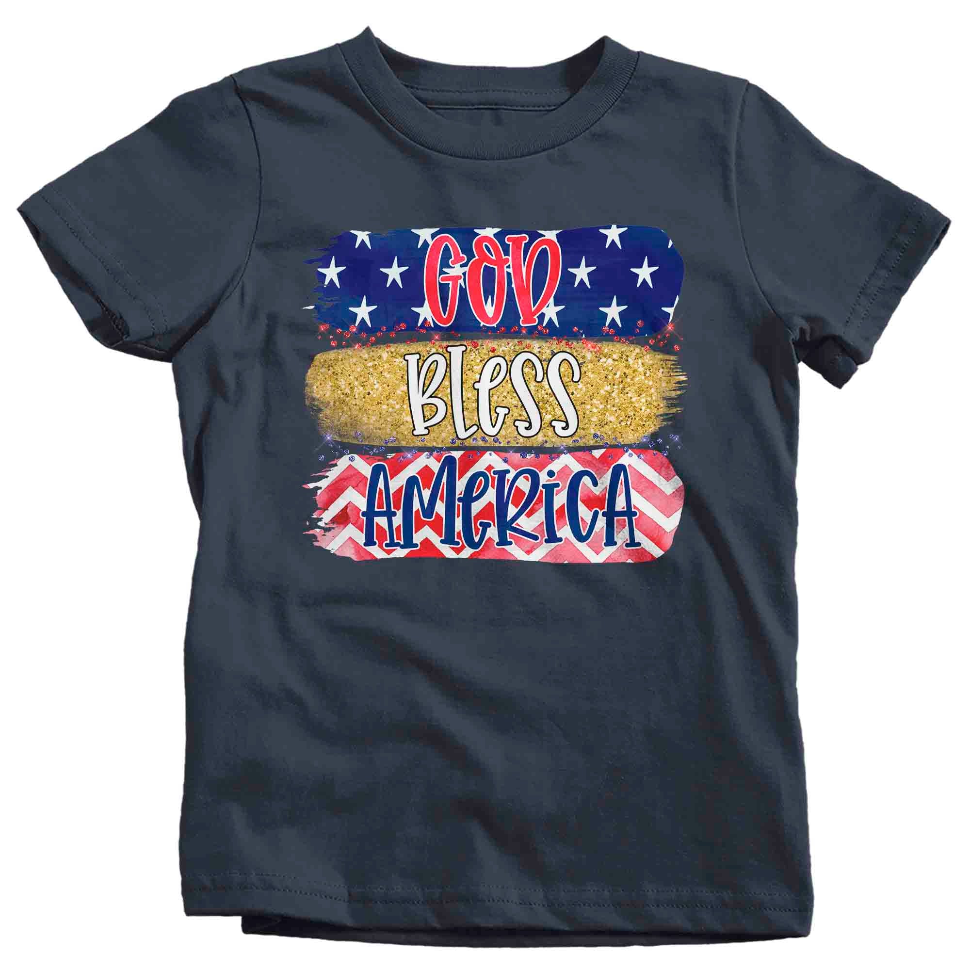 Kids God Bless America Shirt 4th July T Shirt Cute America Tee Independence Day Tshirt Cute Patrioti