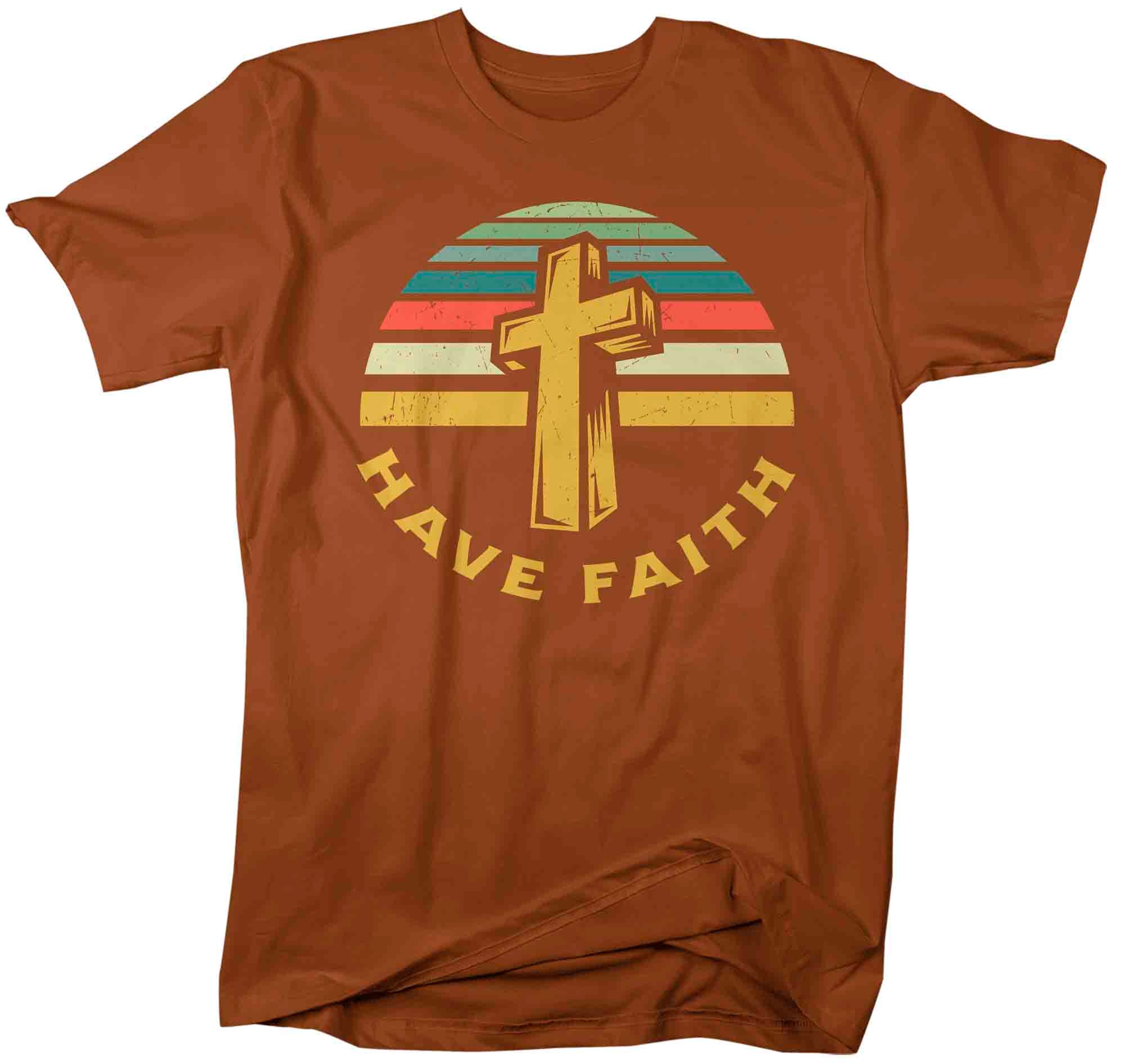 Men's Faith T Shirt Have Faith Cross Shirt Christian TShirt God Gift E | Shirts By