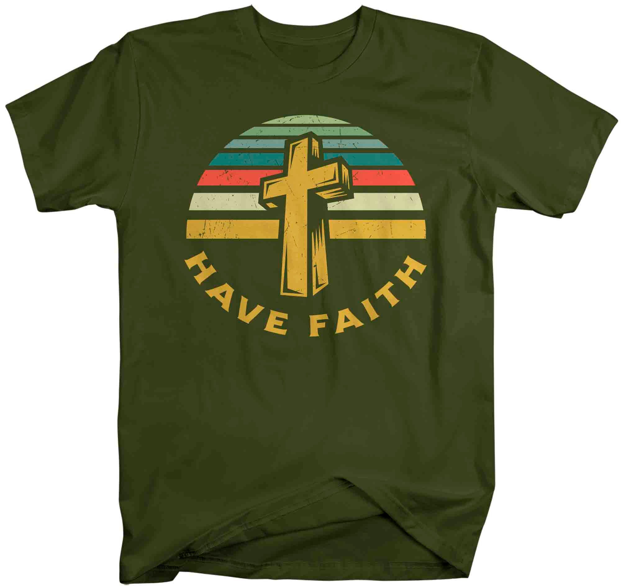 Men's Faith T Shirt Have Faith Cross Shirt Christian TShirt 