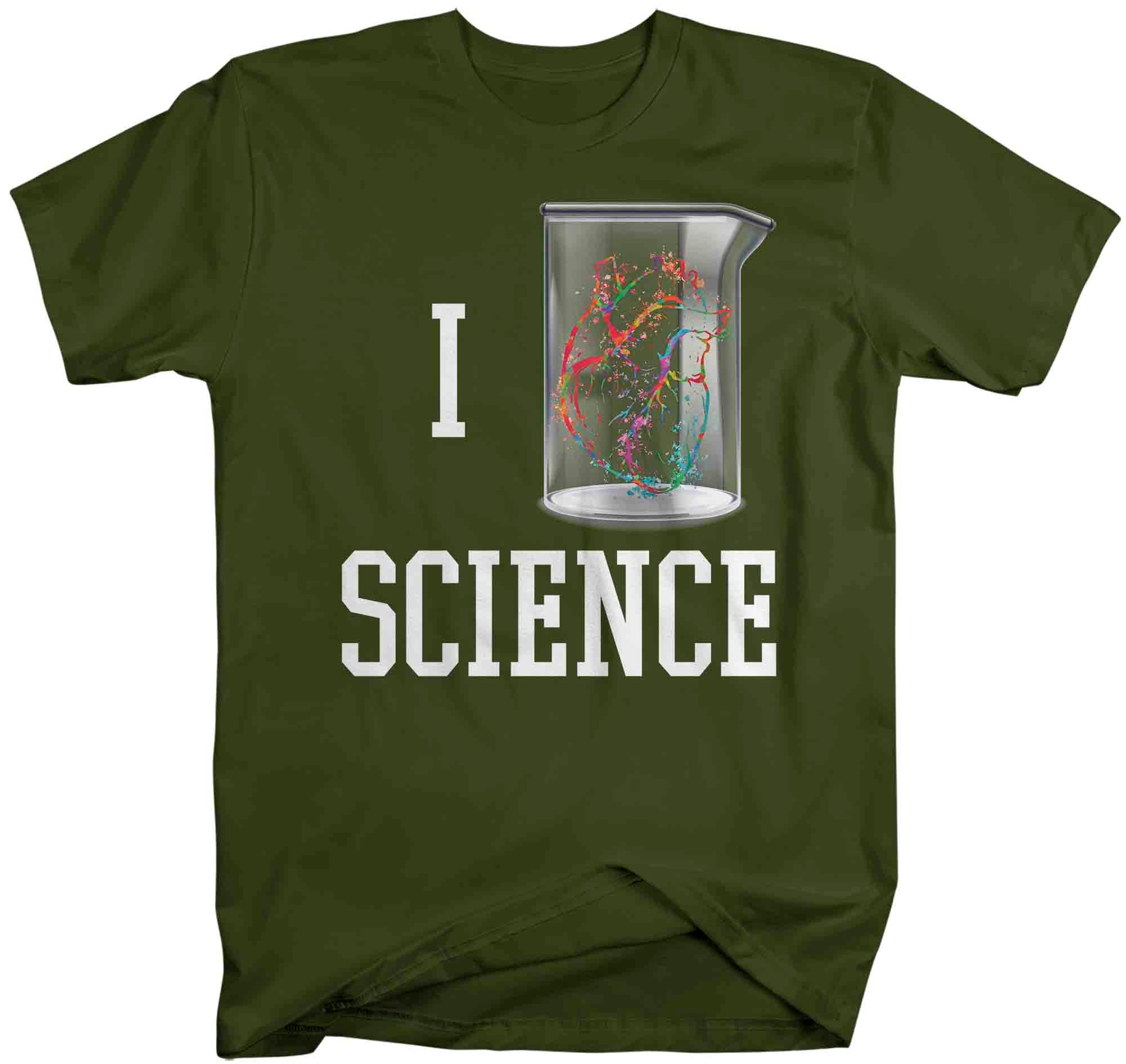 Men's Science Shirt Heart Anatomy T Shirt I Love Science TShirt Doctor Teacher Biology Life Scie