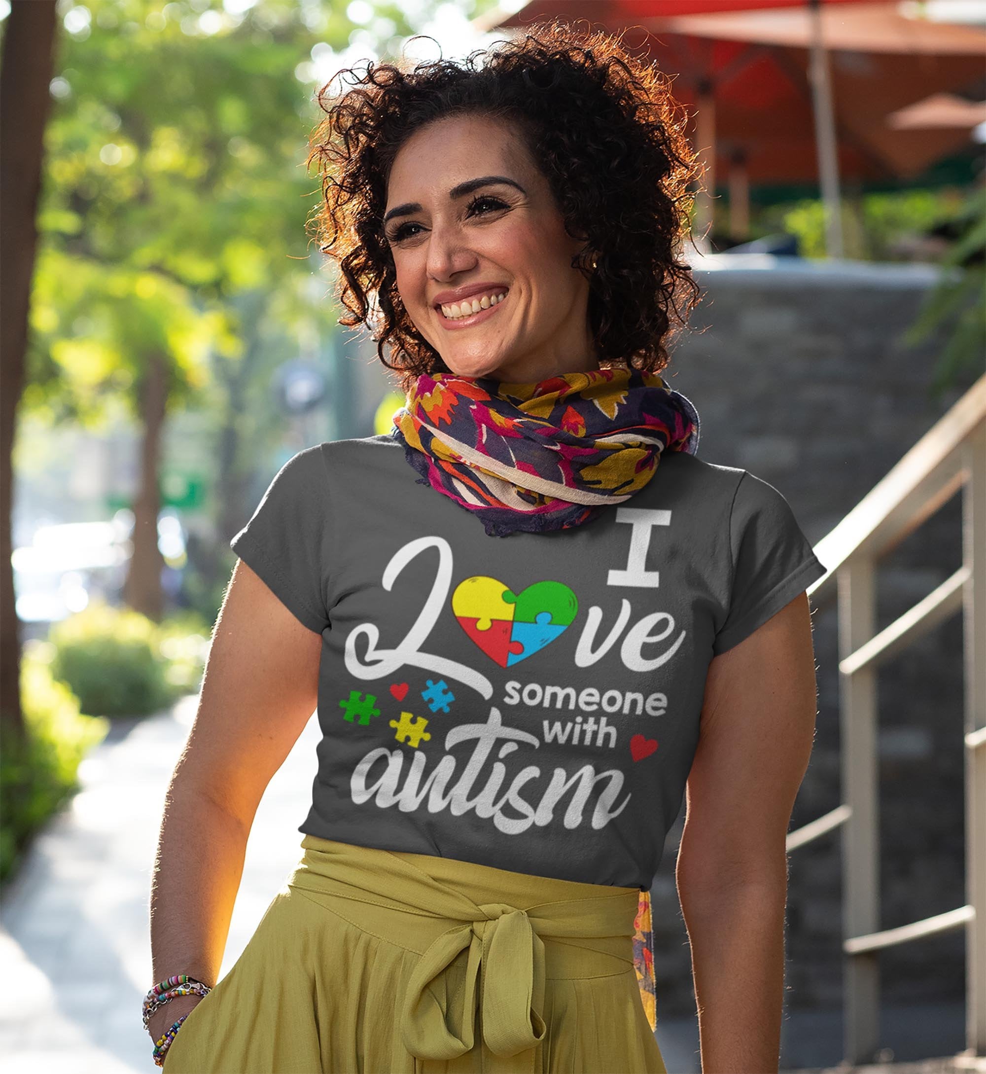 Women's T Shirt Someone With Autism Shirt Lov | Shirts By Sarah