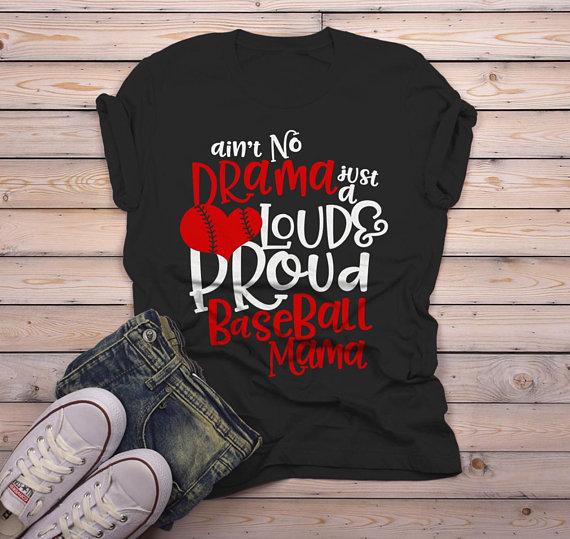 funny baseball mom shirts