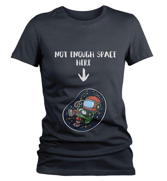 Funny Pregnancy T Shirt Enough Space Shirt Announceme | By Sarah