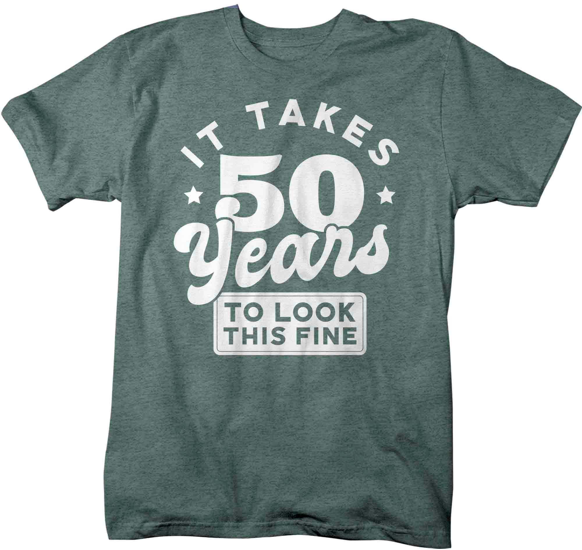 Men's Funny 50th Shirts It Took 50 Years To Look This Fine TShirts Hilarious 50th T Shirt Birthd