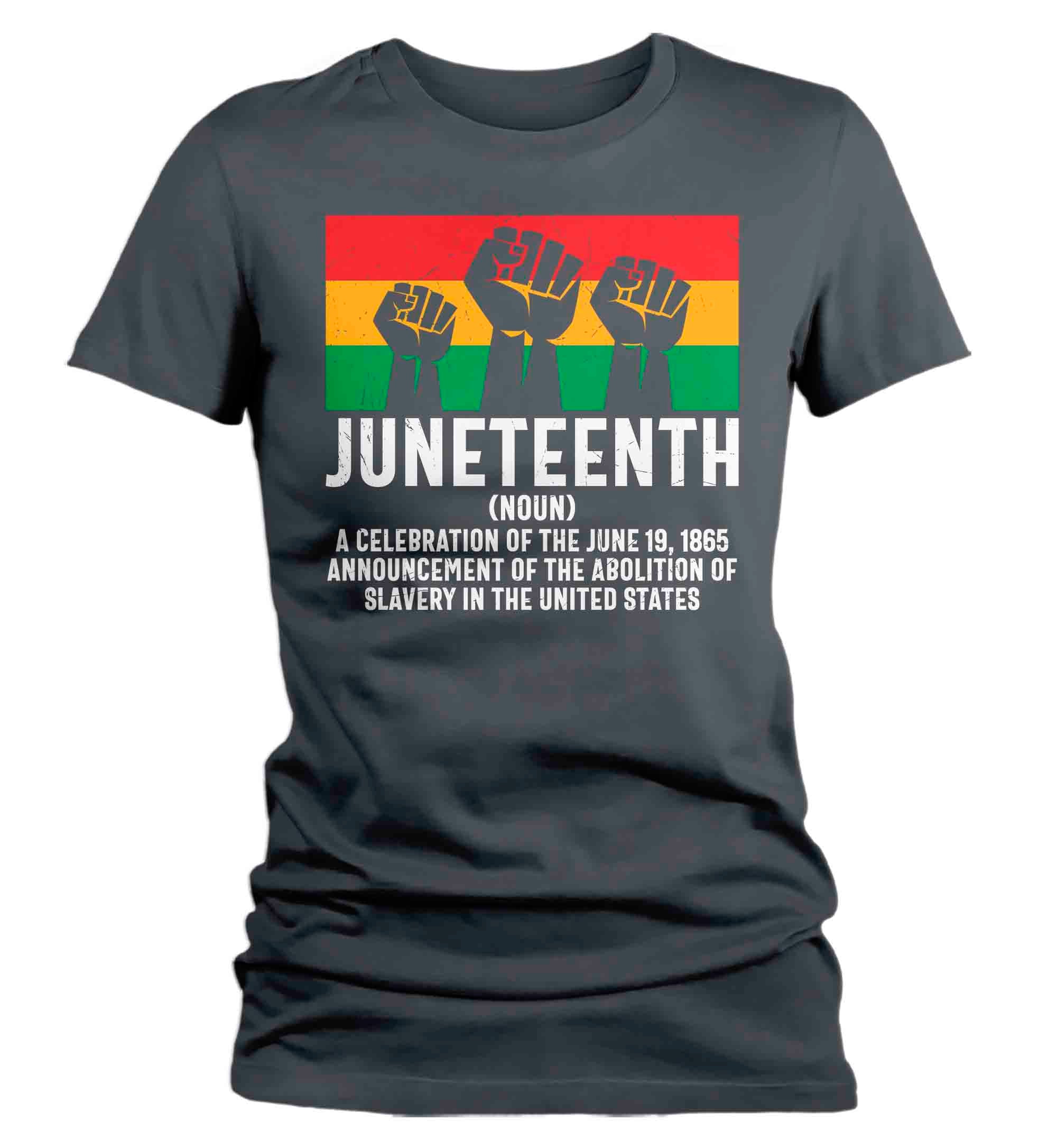 Women's Juneteenth Shirt Definition T Shirt Black History Tee African Chains American Slavery 18