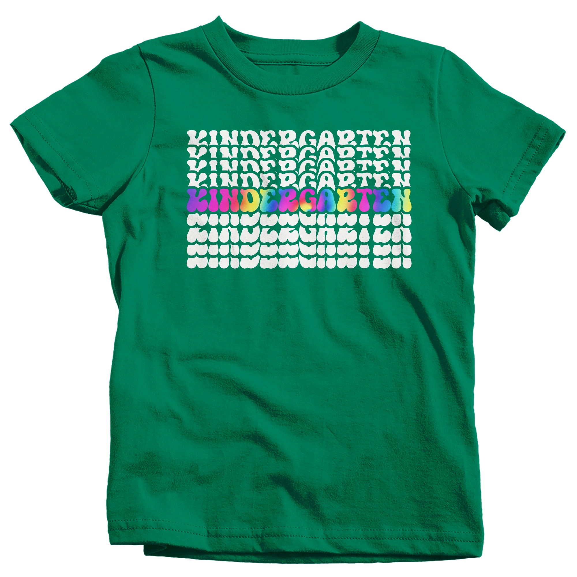 Kids Cute School T Shirt Kindergarten Shirts Stacked Font Graphi