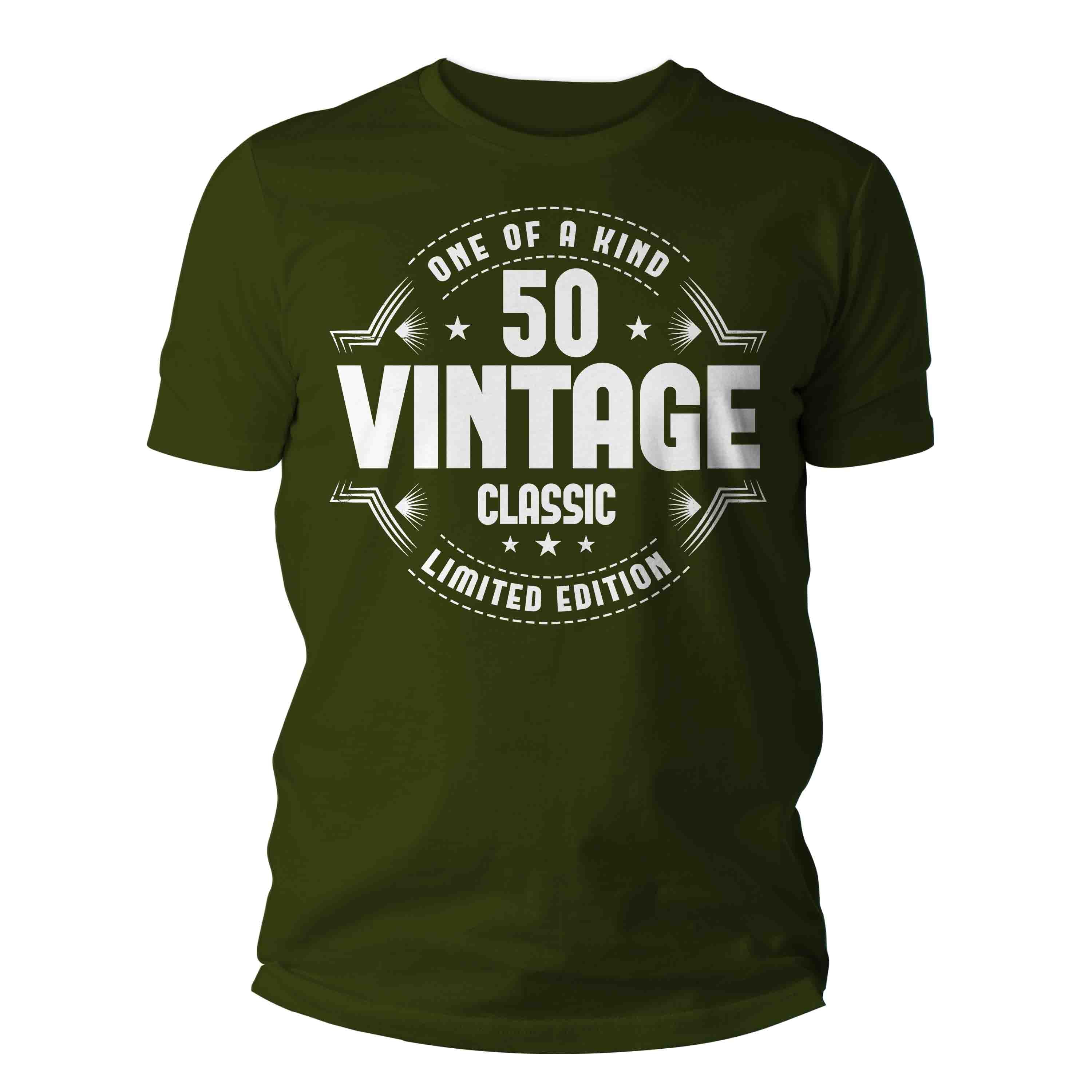 Men's 50th Birthday Shirt 50 Vintage Classic Retro T-Shirt Gift Idea 50th Birthday Shirts Vintag