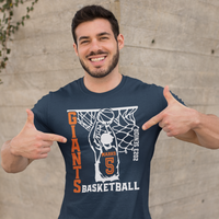 Men's Basketball Team Shirt Ball Tee Streetwear Urban Coach Highschool
