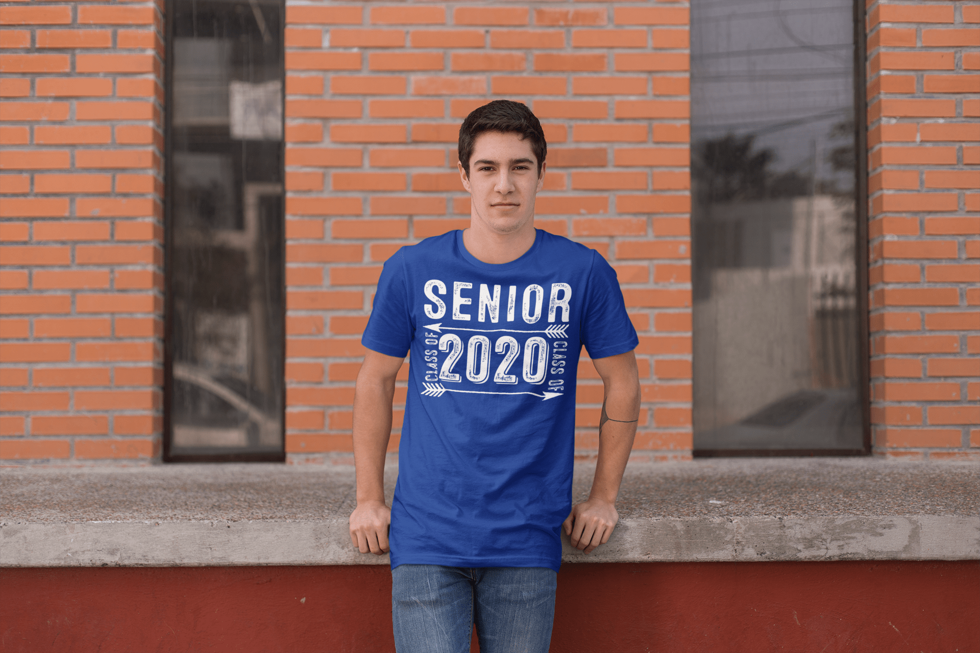 Men's Senior Class 2020 T Shirt Graduate Tee Grunge Distressed TShirt Graduation Gift Idea Shirt