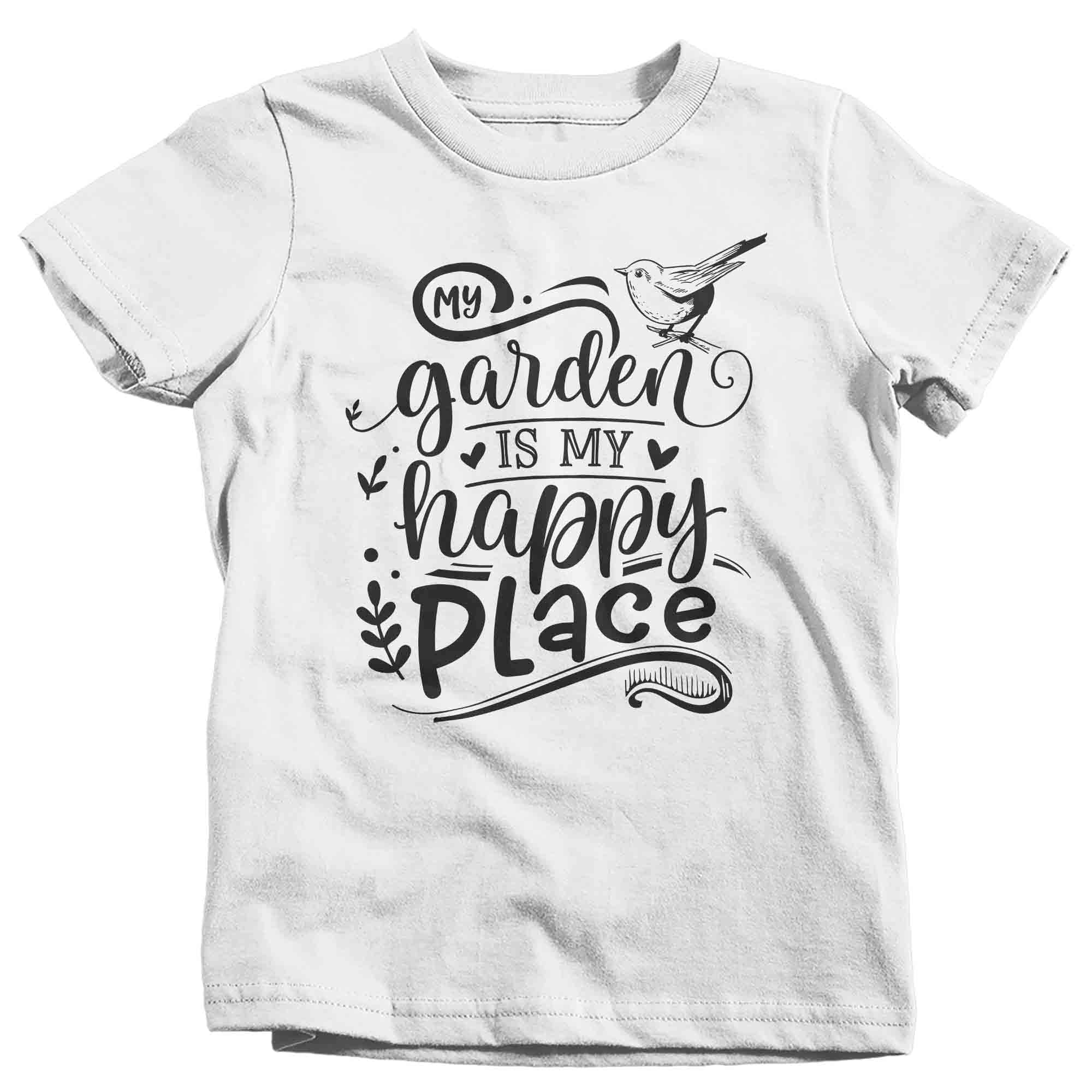 Kids Funny Gardener Shirt Garden Is My Happy Place T Shirt Funny