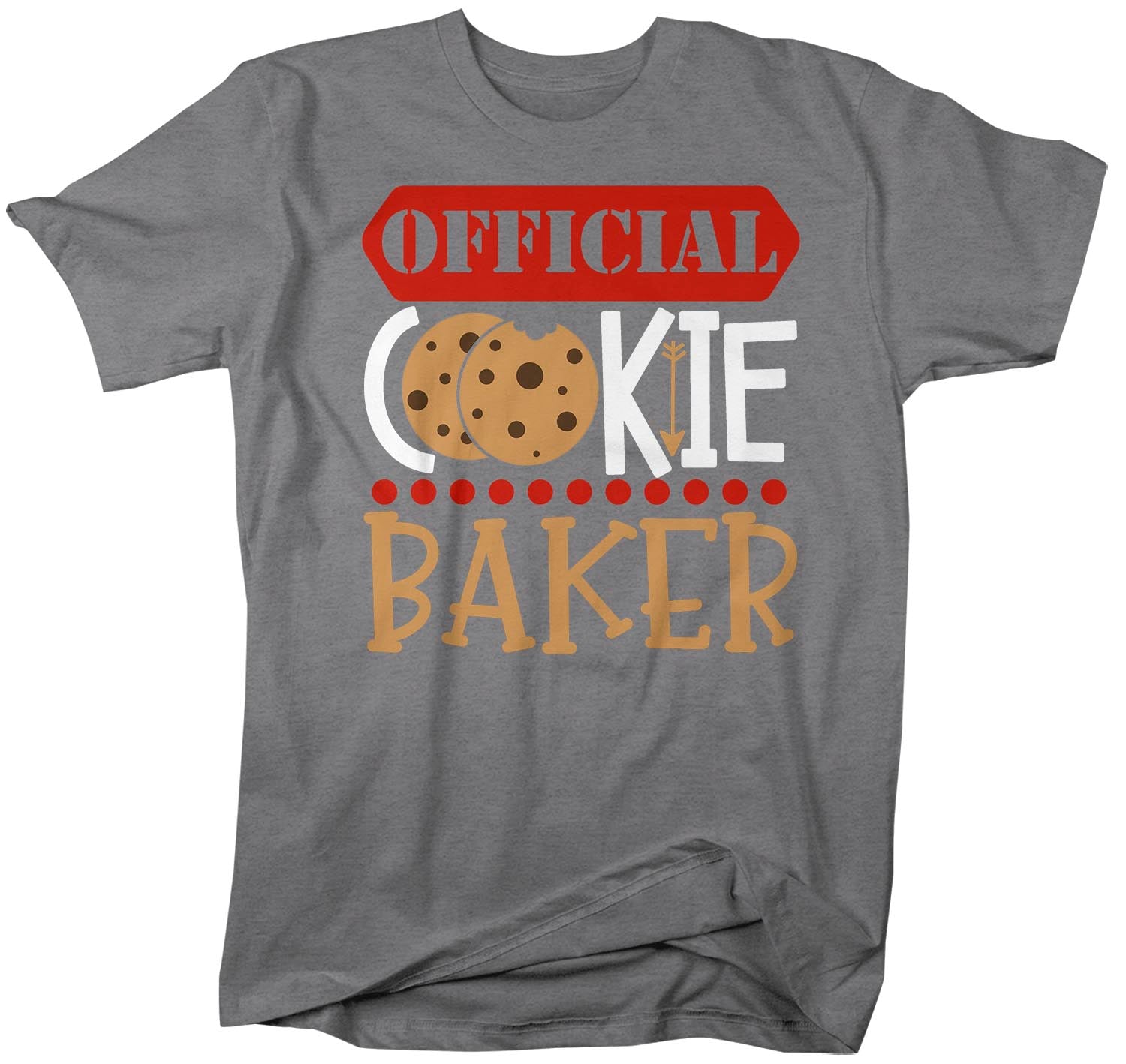 Men's Christmas T Shirt Christmas Official Cookie Baker Matching Xmas Shirts Cute Graphic Tee Ba