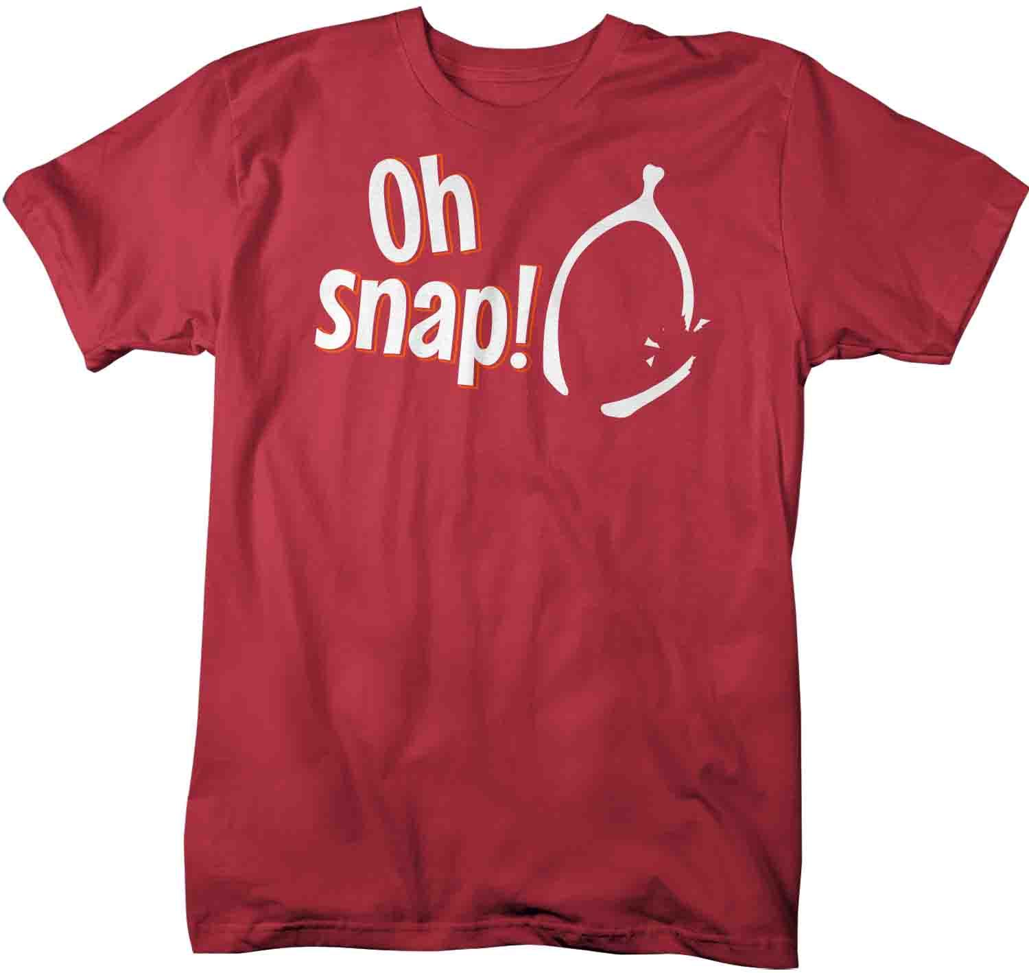 Men's Funny Thanksgiving T Shirt Oh Snap Shirt Thanksgiving Shirts Wishbone Shirt Funny Tee Snap