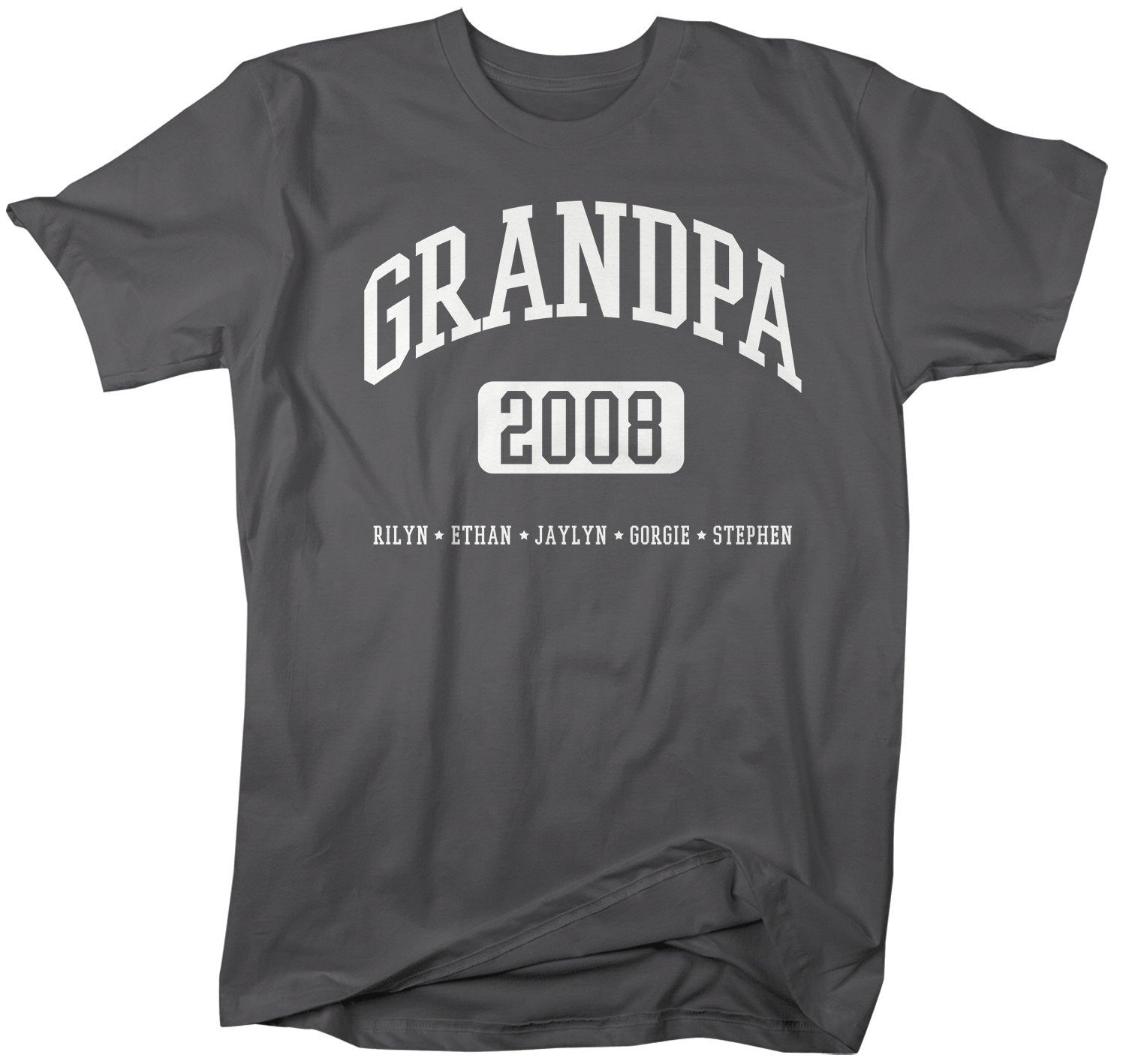 Download Personalized Grandpa Shirt Grandpa T Shirt Kids Names Est T Shirts Pap Shirts By Sarah