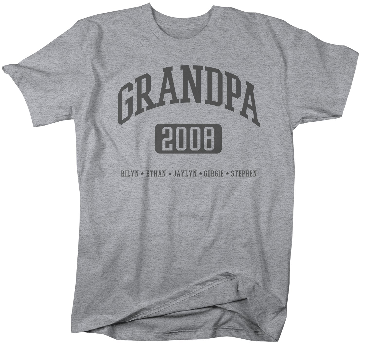 Download Personalized Grandpa Shirt Grandpa T-Shirt Kids Names Est ...