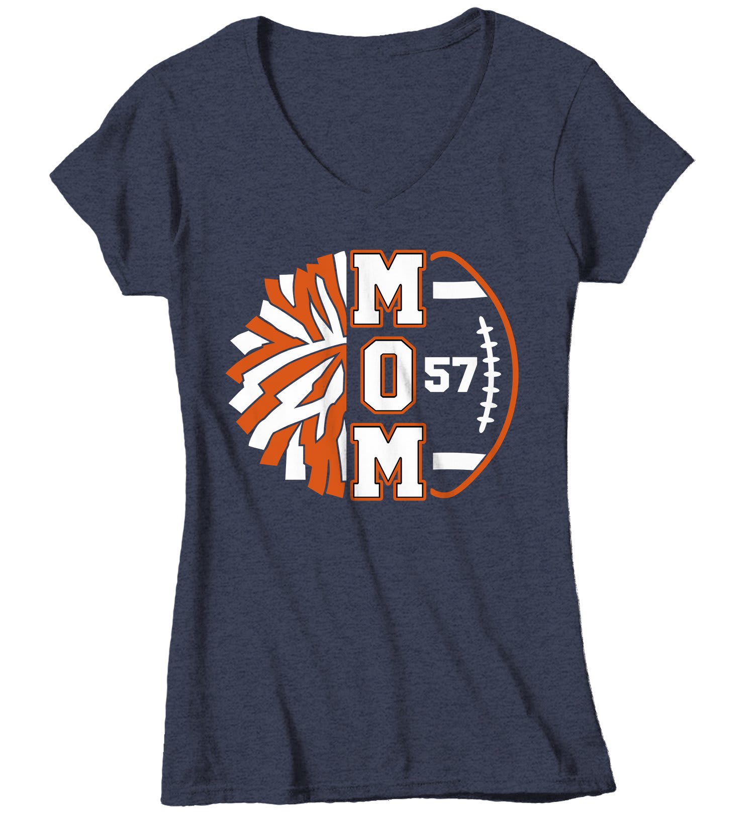 Women's Personalized Cheer Mom T Shirt Custom Football Shirts Cheer T