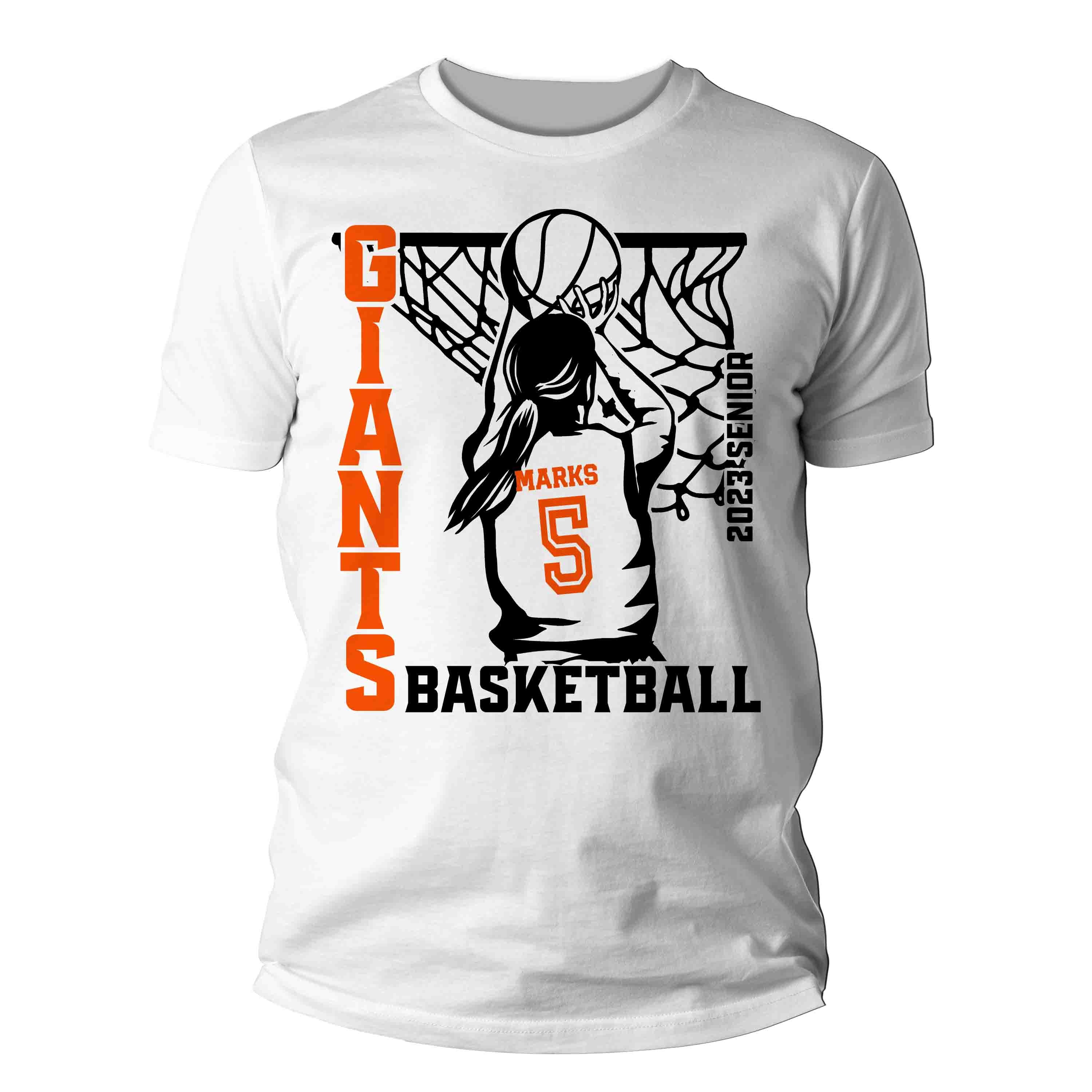 Men's Personalized Basketball Team Shirt Ball Tee Female Player Ladies Girls T Shirt Custom Mom 