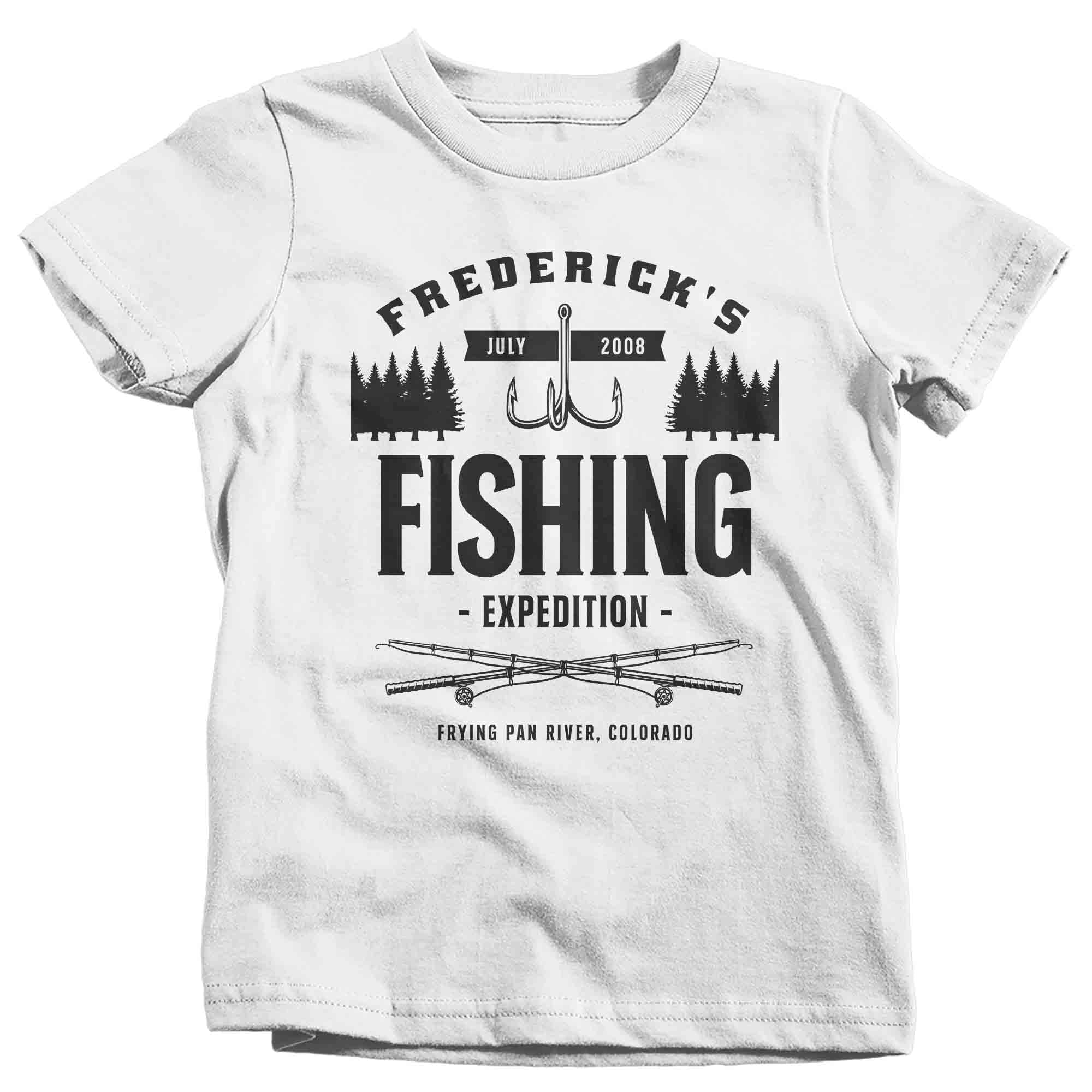 Kids Fishing T-Shirt Fisherman Trip Expedition Tee Shirt Custom Shirts Personalized Tee Fish Trip Va