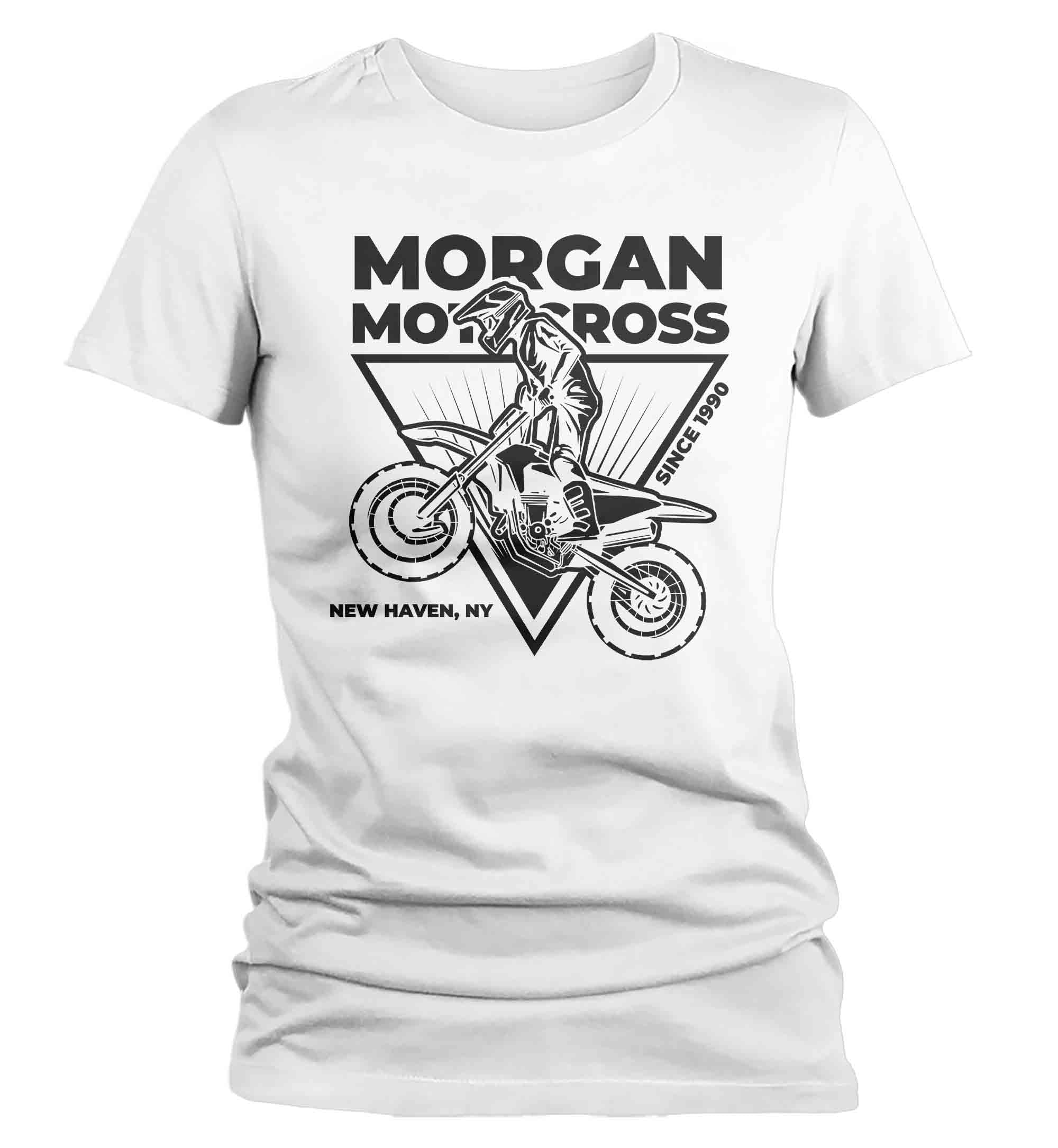 Women's Personalized Motocross Shirt Racing TShirt Custom Dirt Bike Shirts Race Mom T Shirt Dirt