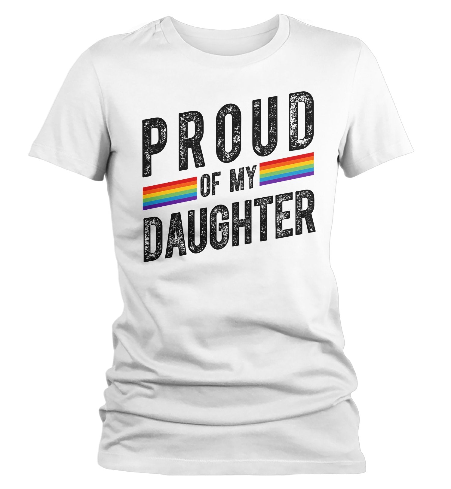 Women's Proud LGBT Mom T Shirt LGBT Mom Shirts Proud Of My Daughter Shirt LGBT Pride T Shirts Gr