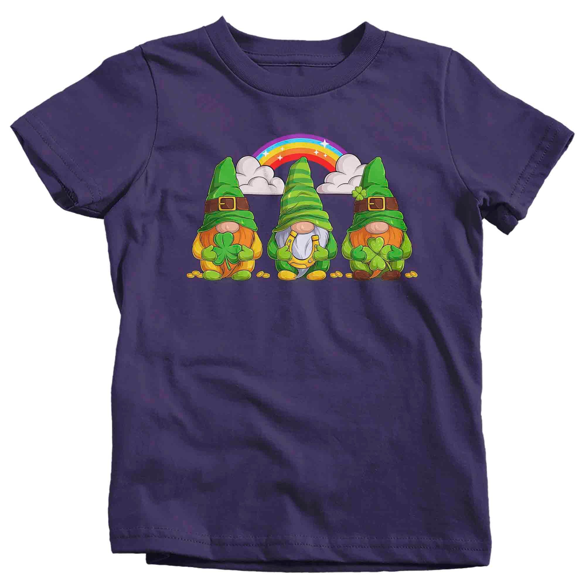 Kids Funny St. Patrick's Day Shirt Gnome T Shirt Rainbow Cute Luck Lucky Gift Saint Patricks Iri