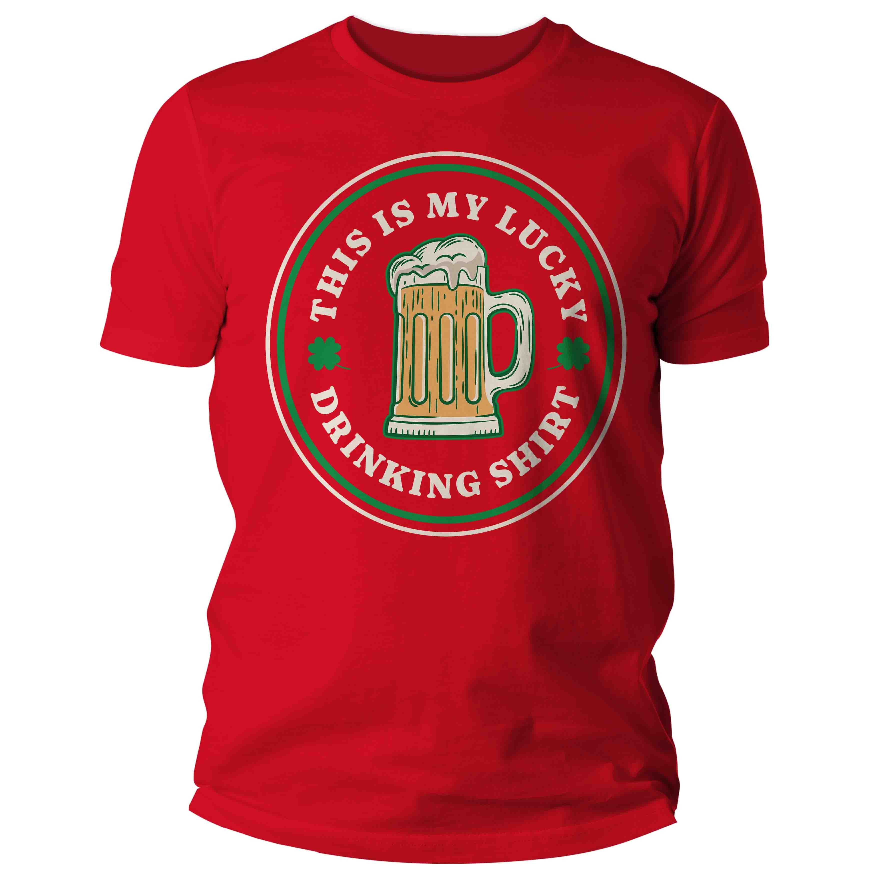 Men's Funny This Is My Lucky Drinking Shirt St. Patrick'