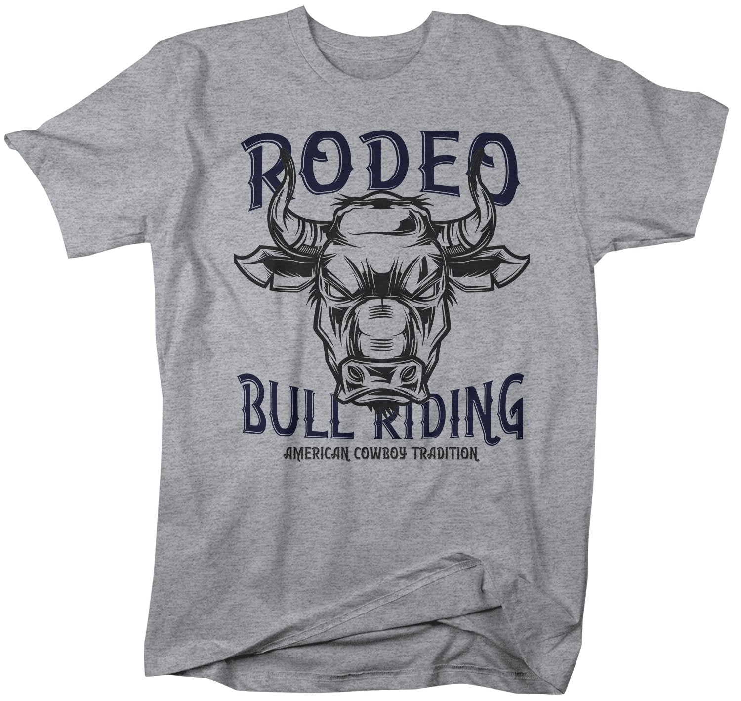 Men's Vintage Rodeo T Shirt American Cowboy Shirts Wild West Bull Riding Graphic Tee Western TSh