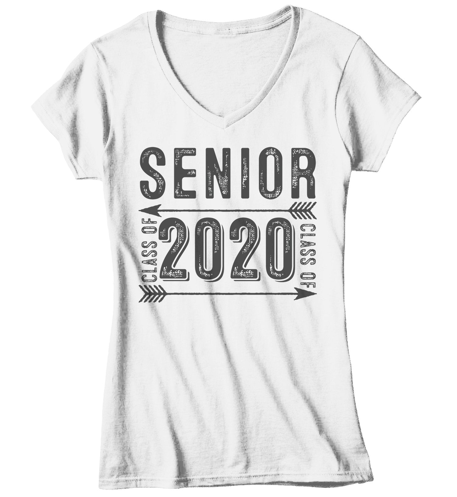 Women's Senior Class 2020 T Shirt Graduate Tee Grunge Distressed TShirt Graduation Gift Idea Shi