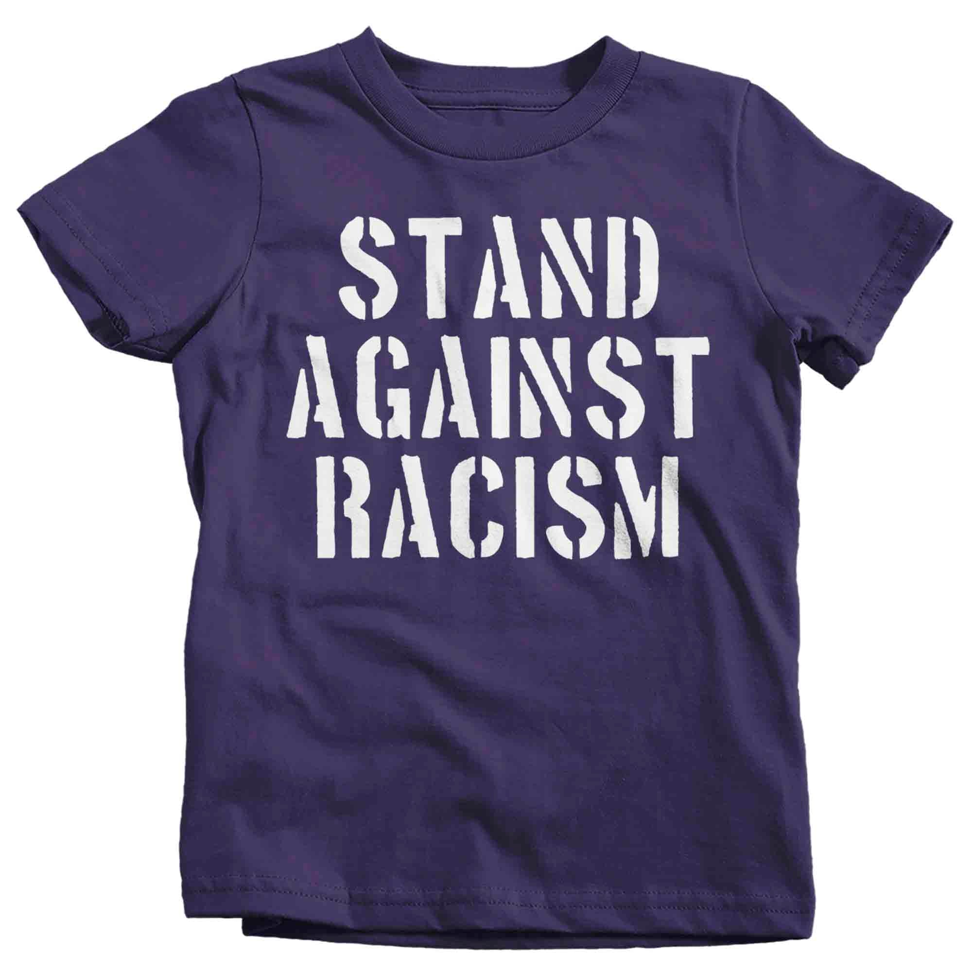 Kids Stand Against Racism Shirt Anti Racism Tee Stop Discrimination T Shirt Equality BLM Equal Right