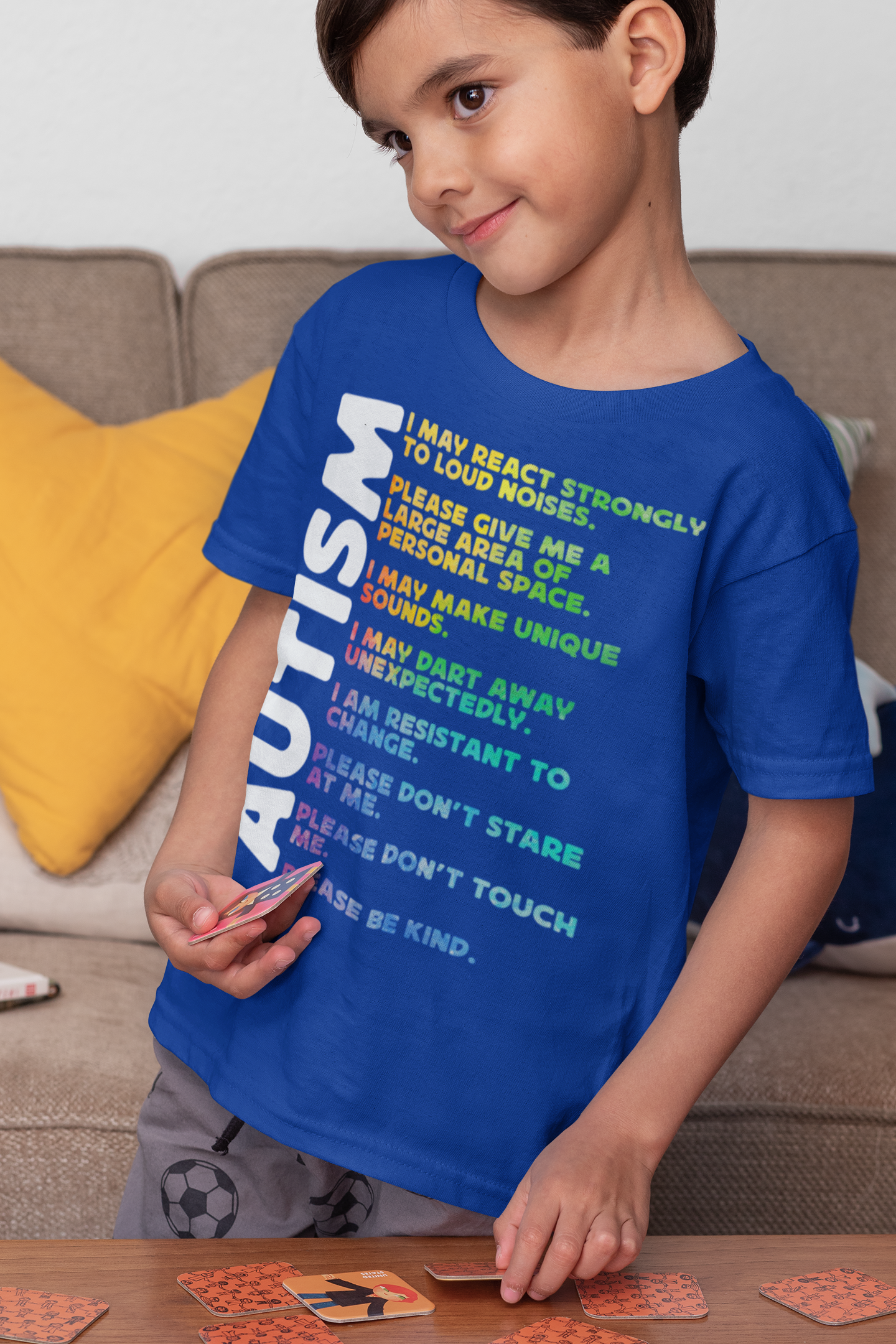 Kids Autism Shirt Autistic Symptom Shirt Awareness T-Shirt Spe Shirts By Sarah