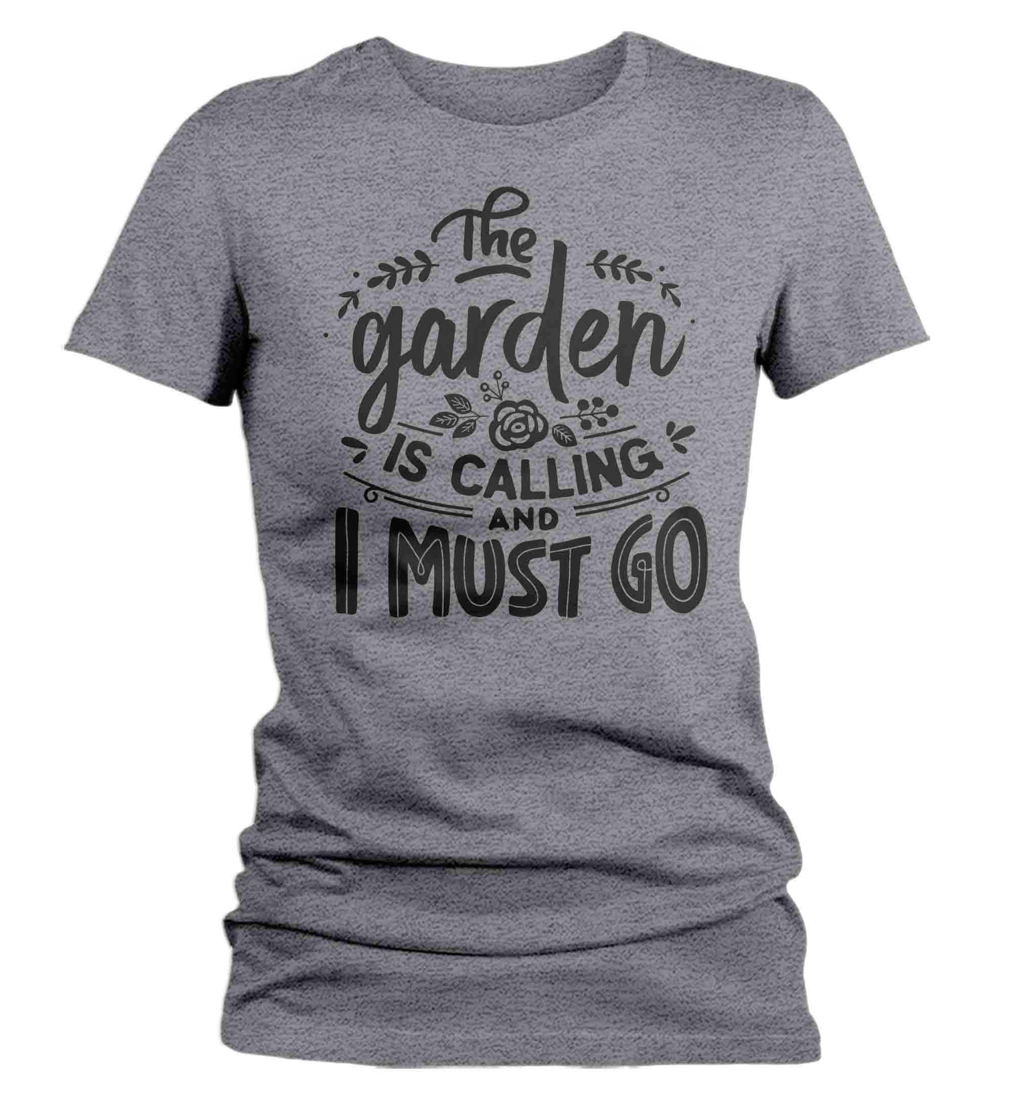 Women's Funny Gardener Shirt Garden Is Calling T Shirt Funny Gardening Gift Idea Farmer Tee Gard