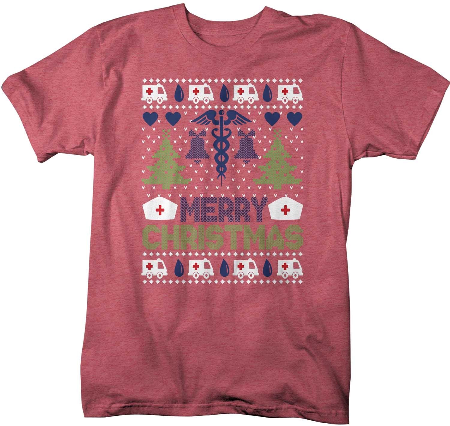 Men's Nurse Christmas T Shirt Ugly 