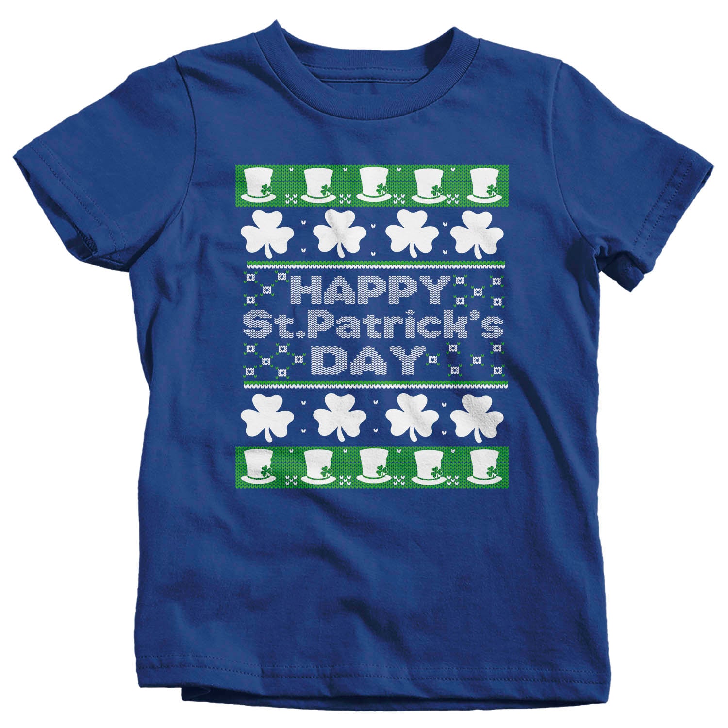 Kids Ugly St Patrick's Day T Shirt St Patty's Day Ugly Shirt Shamrock Shirt Leprechaun Hat T