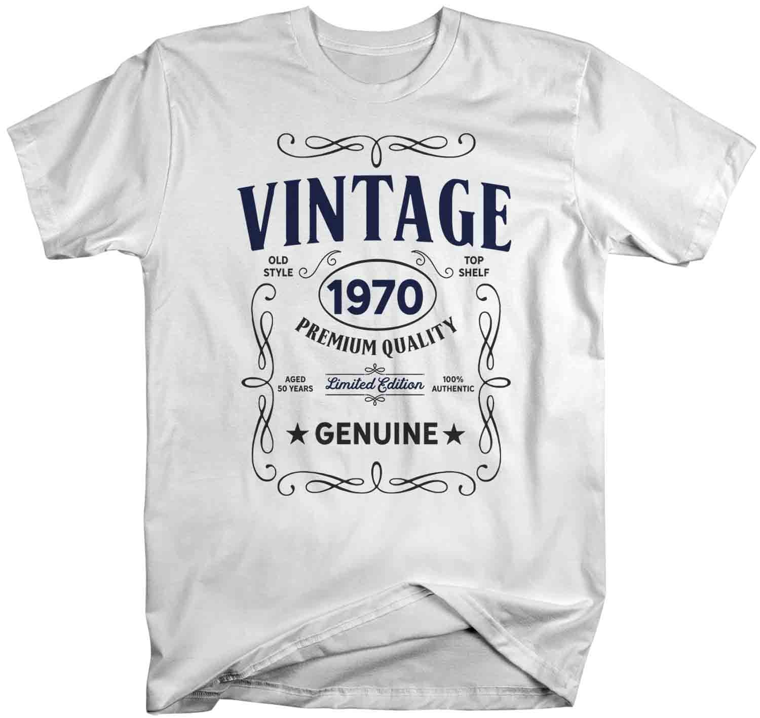 Men's Vintage 1970 50th Birthday T-Shirt Classic Fifty Shirt