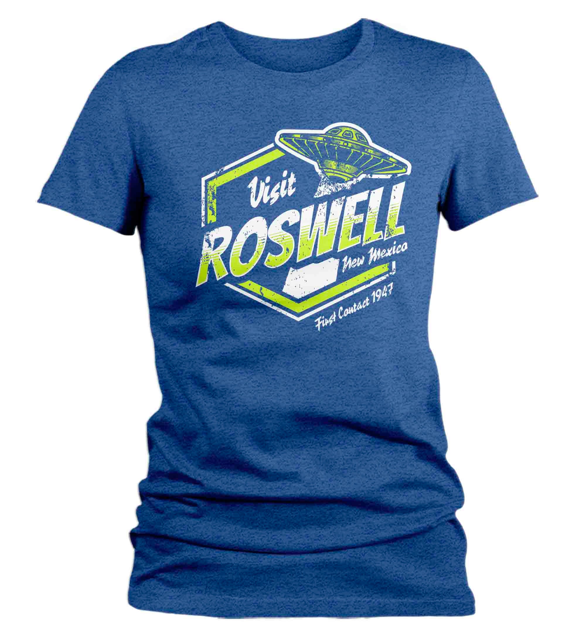 Women's Roswell NM Shirt Alien Tee Visit Tourist UFO UAP Arial Flying Unidentified Extraterrestr