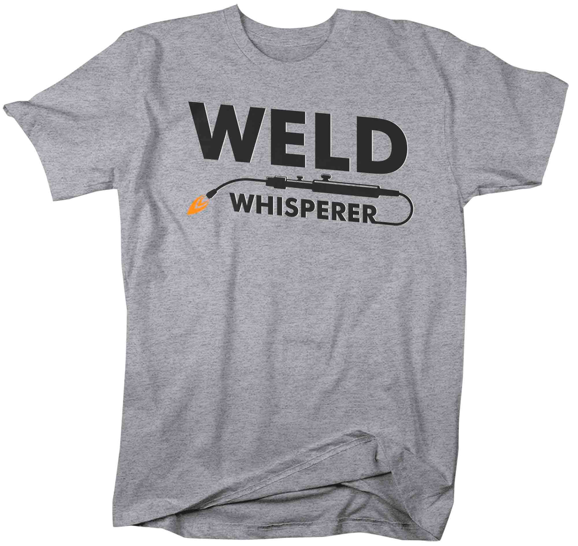 Men's Funny Welder T Shirt Weld Whisperer Shirt Torch Tack Weld Metal Worker Welding TShirt Gift