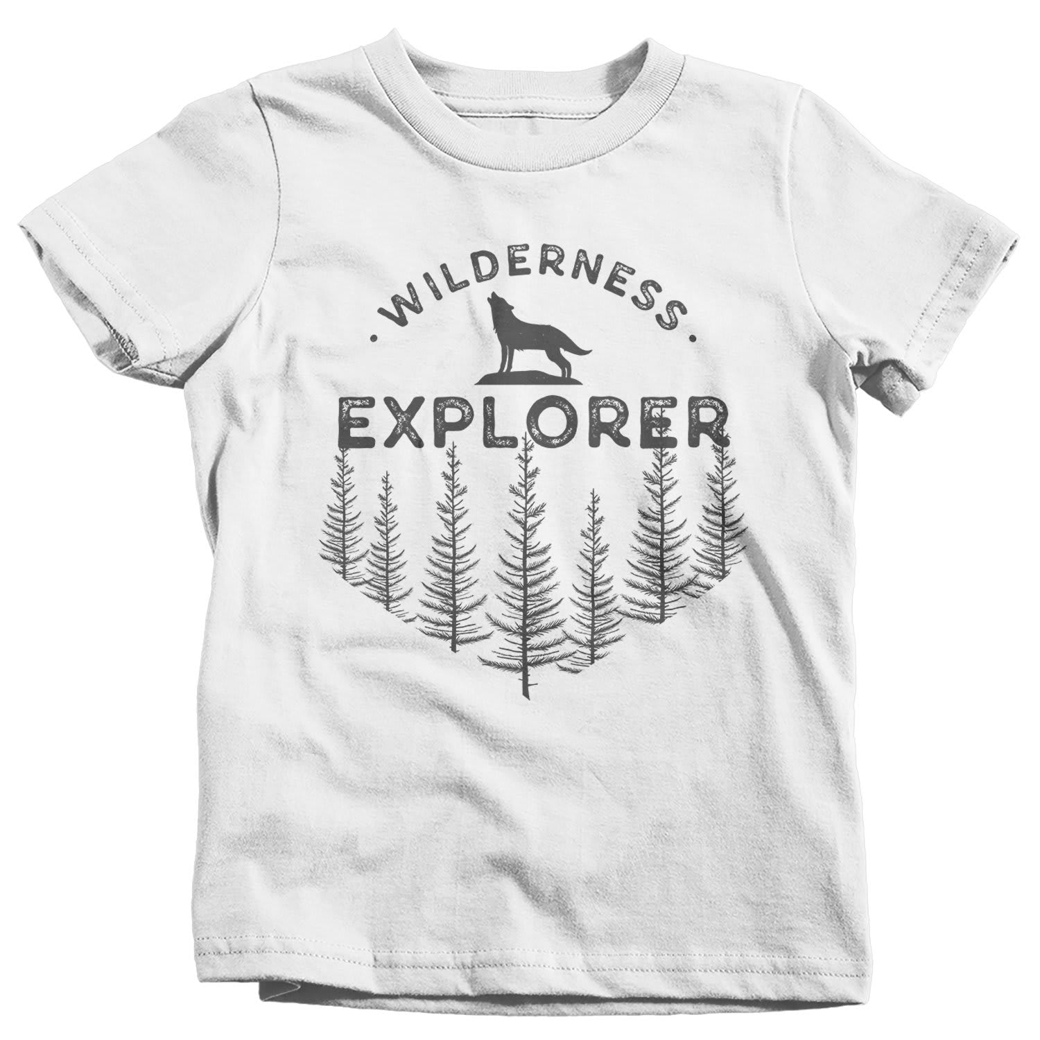 Kids Wilderness Explorer T Shirt Wanderlust Shirts Wolf Nature Shirt Hipster Shirts Wanderlust Shirt